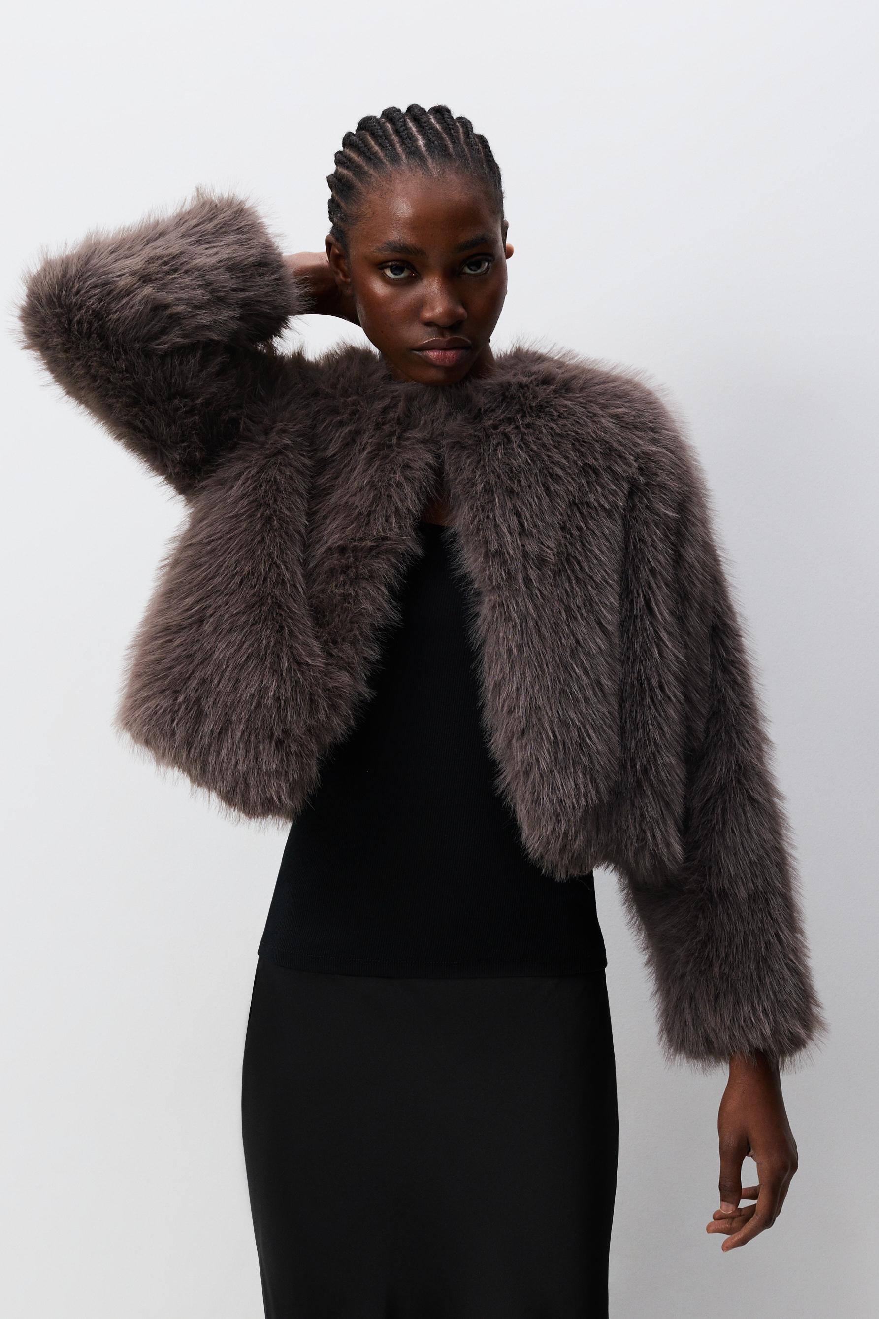 Cazadora efecto pelo