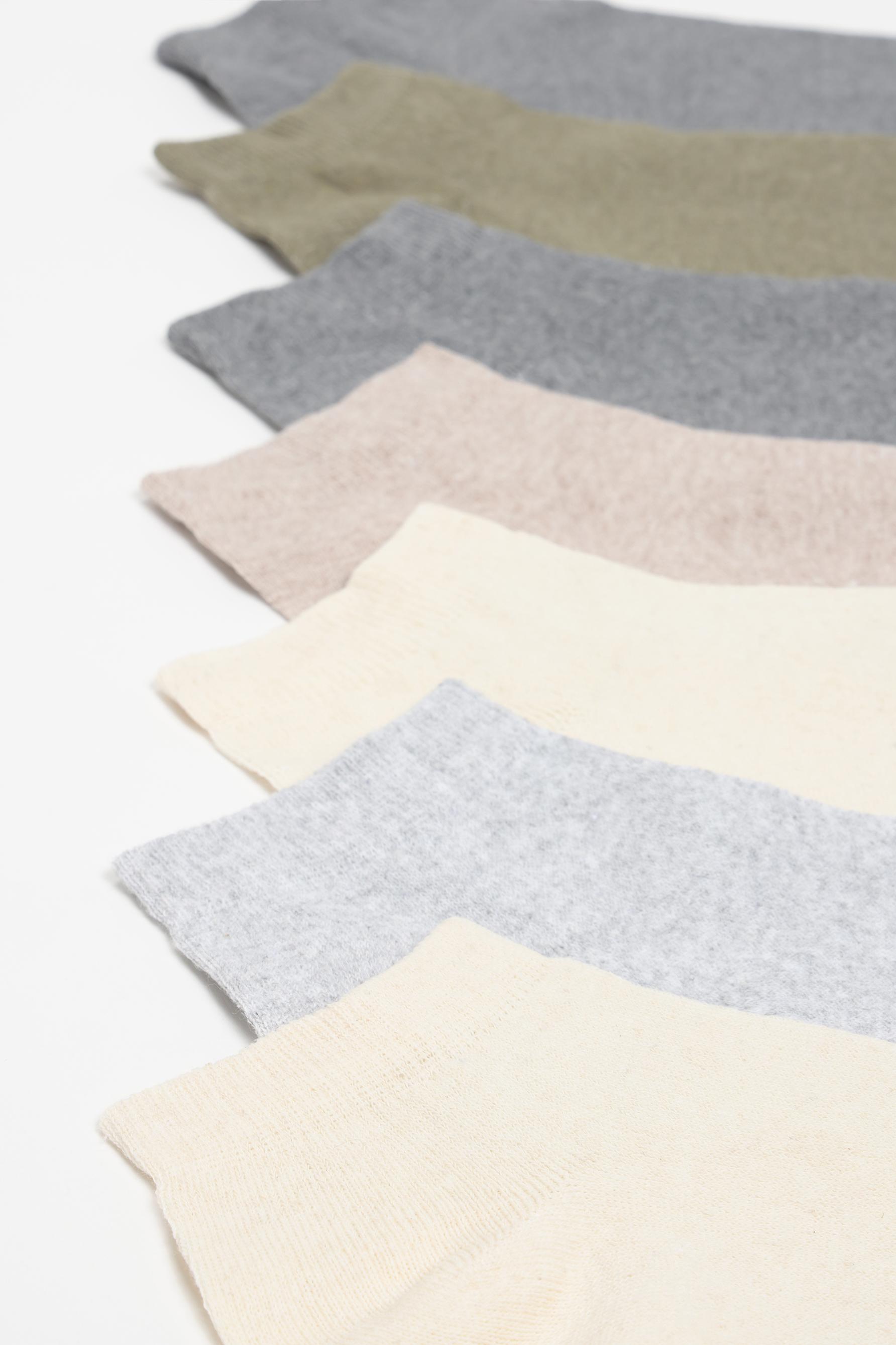 Basic short socks (7-pack) — SAND