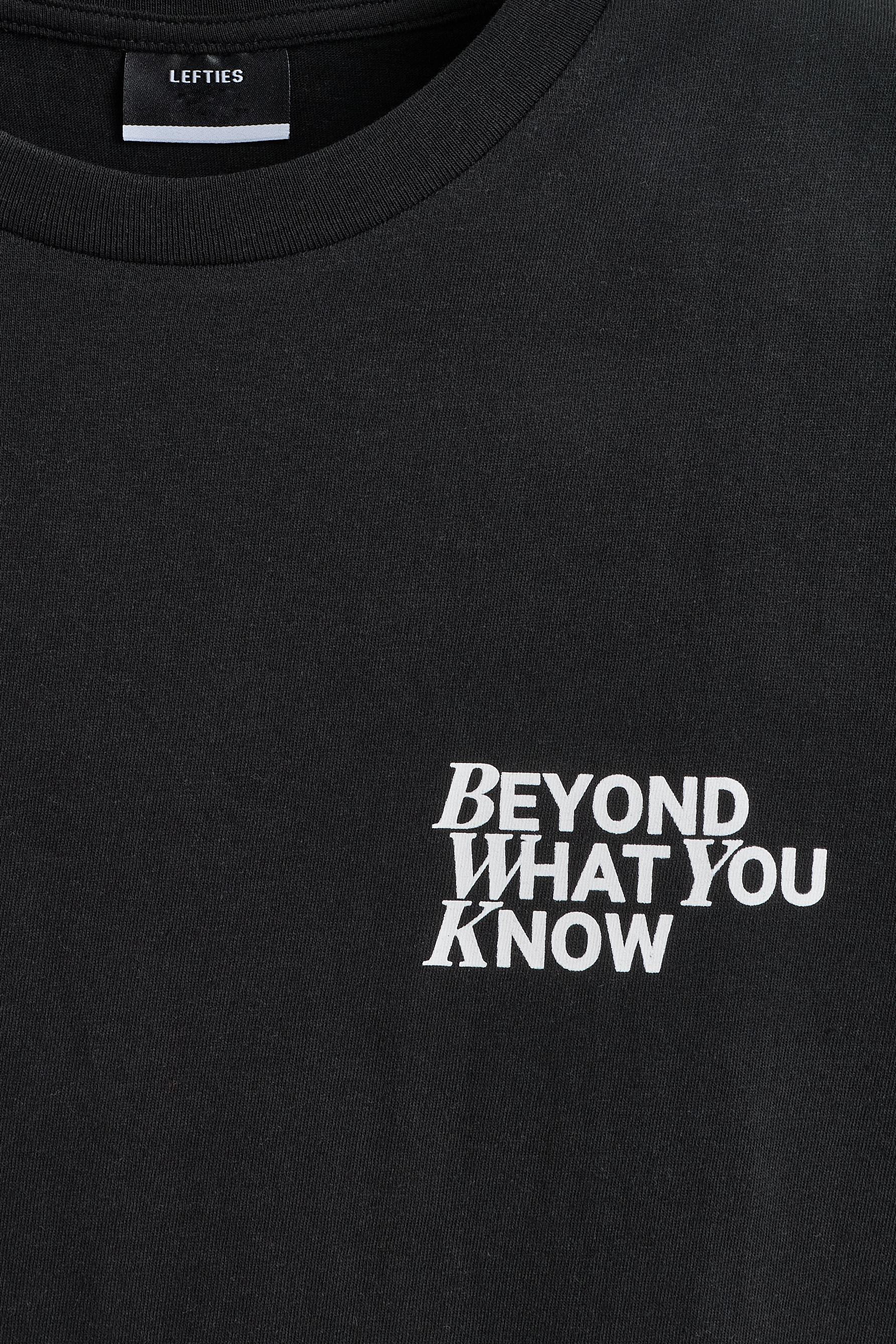 Printed T-shirt — BLACK