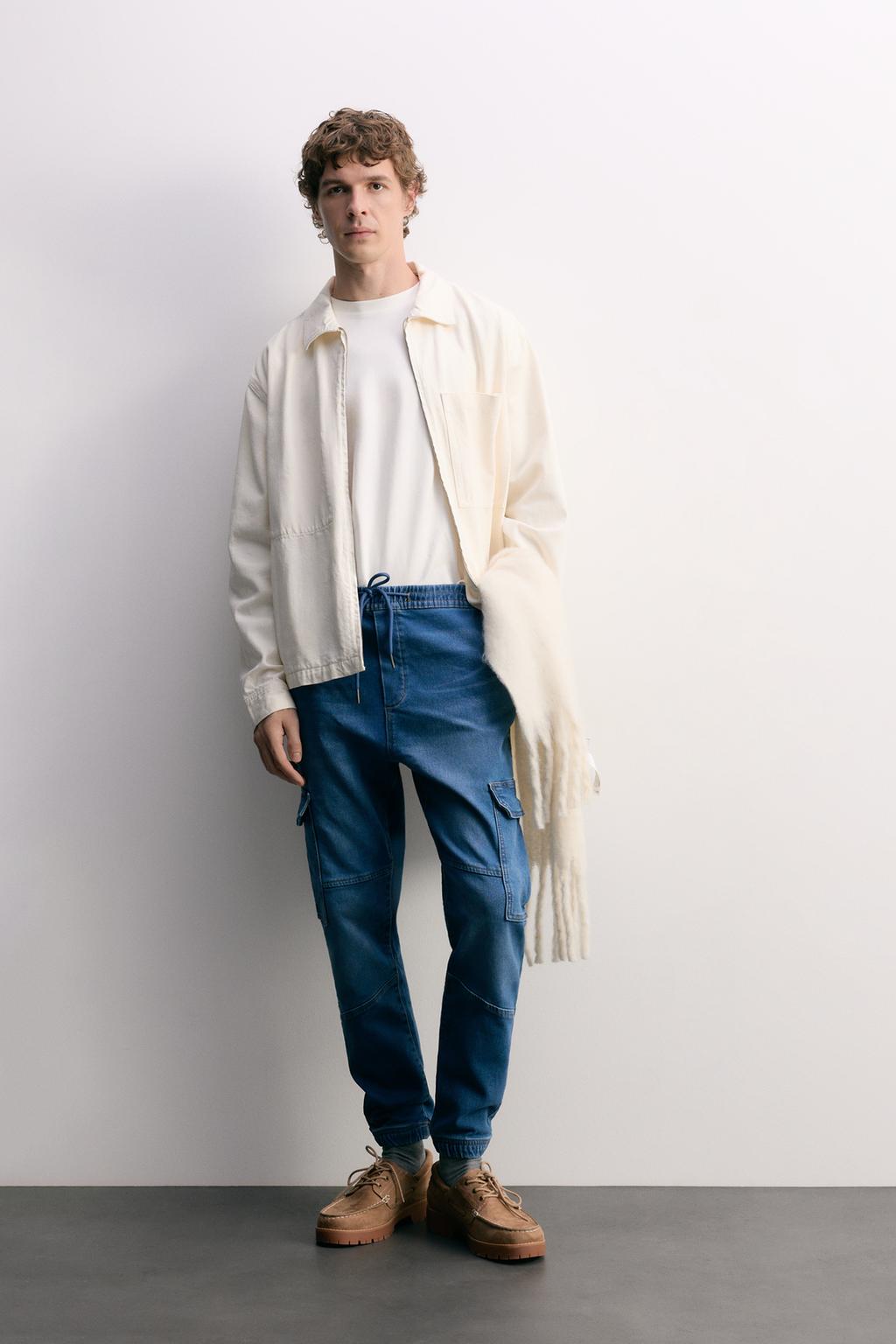 Jeans jogger cargo fleece