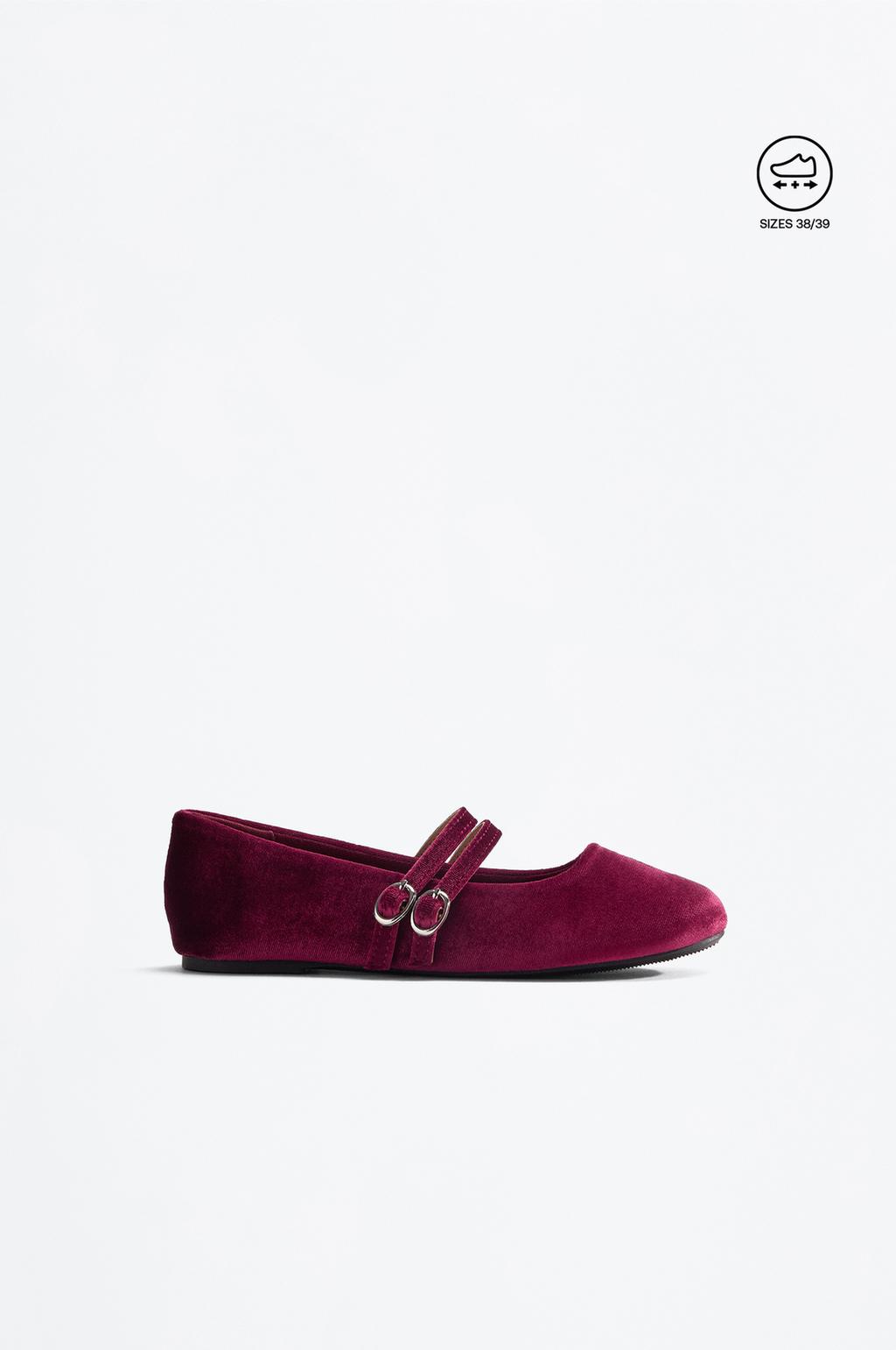 Double-strap ballet flats