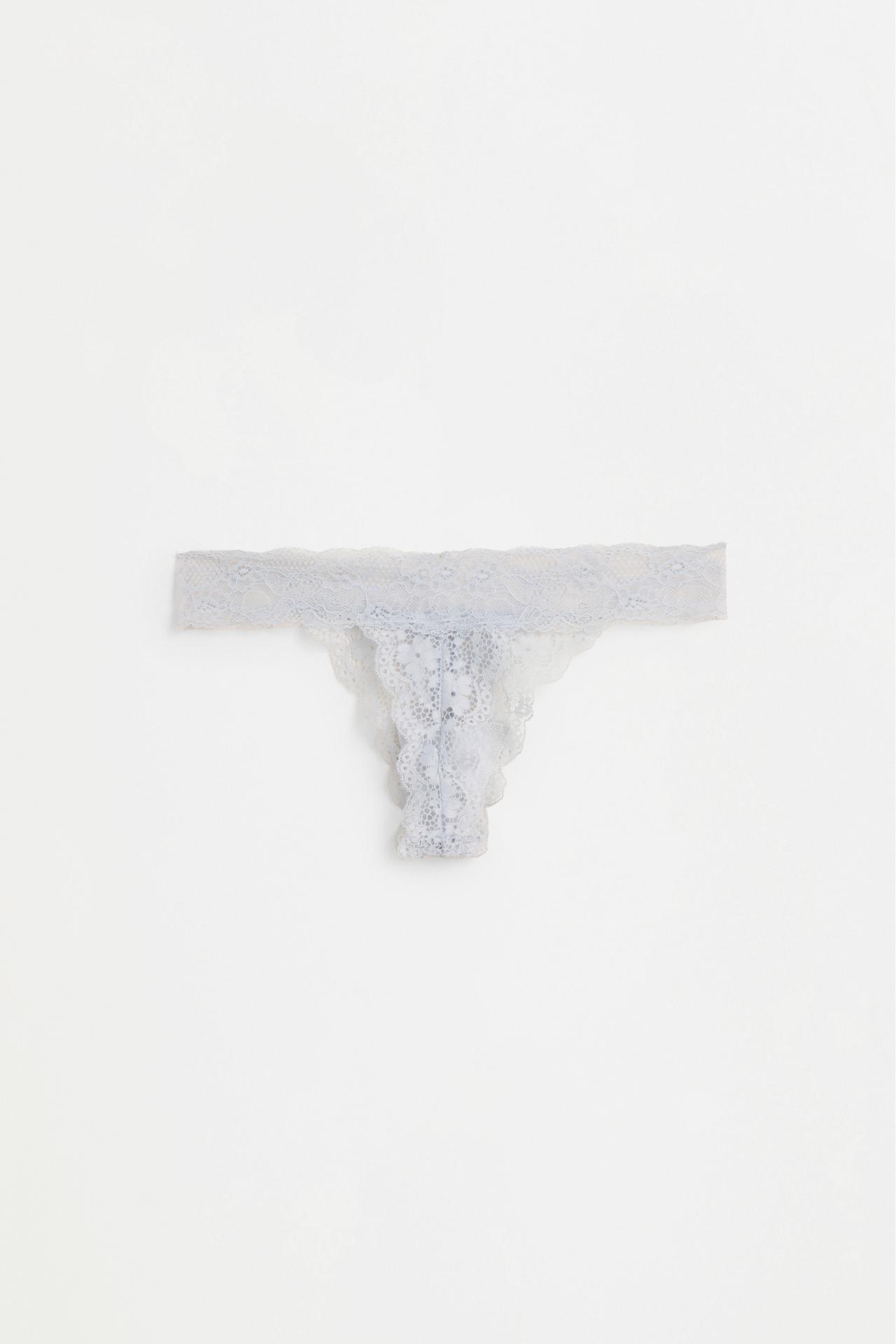 Lace thong — SKY BLUE