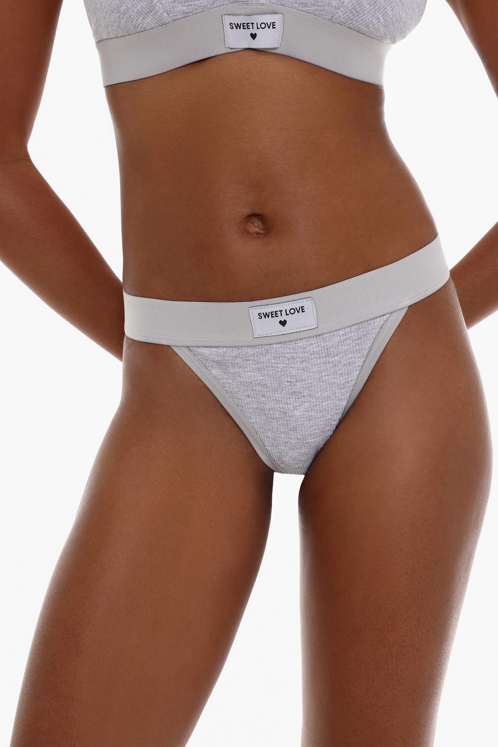 Tanga canalé comfort fit