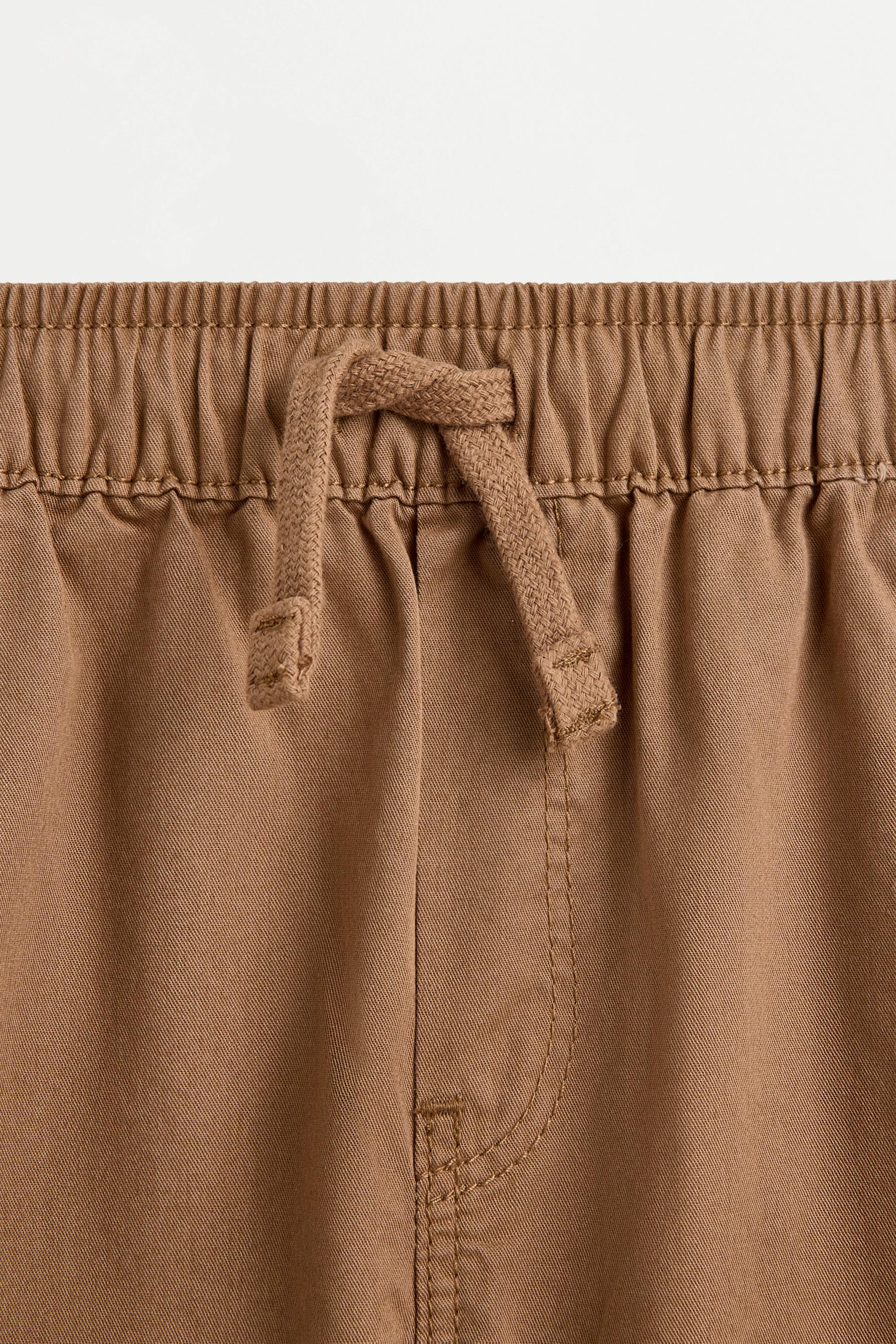 Bermuda jogger shorts — PALE BROWN