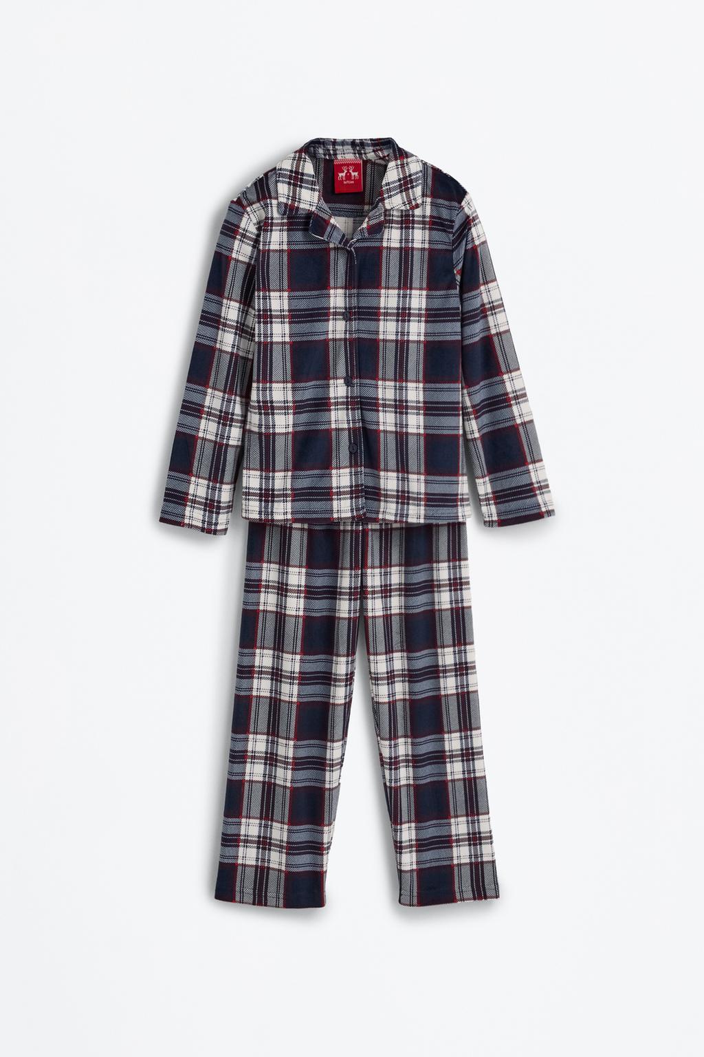 Kids | Velvety check family pyjamas
