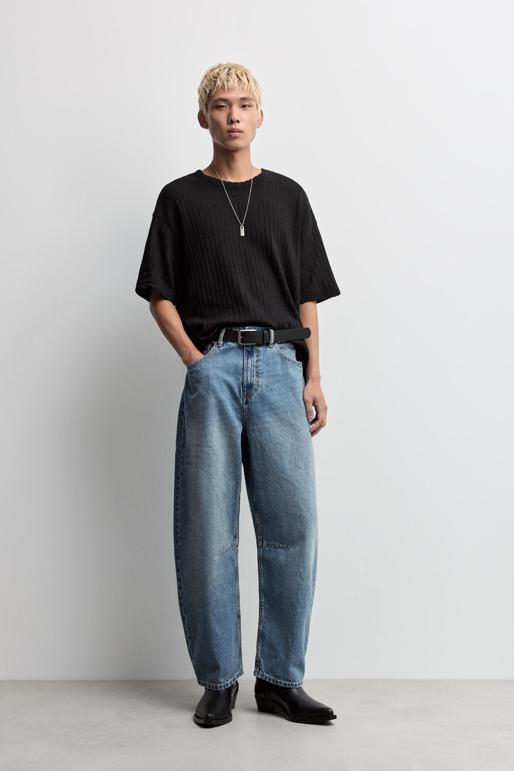 Texture T-shirt — BLACK