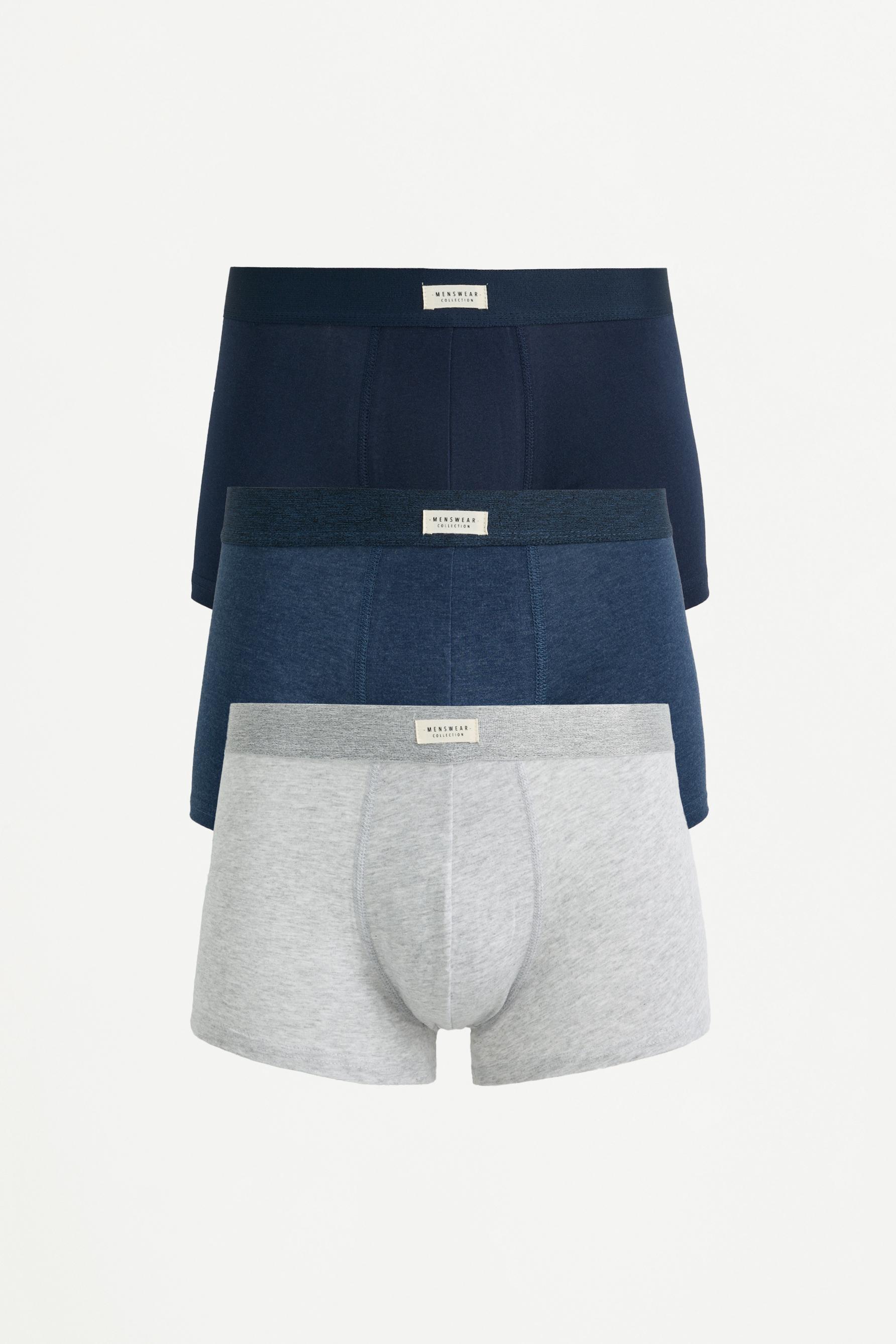Basic Boxers (3-Pack) — BLUE
