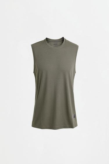 Sleeveless sports T-shirt — DARK GREEN 6