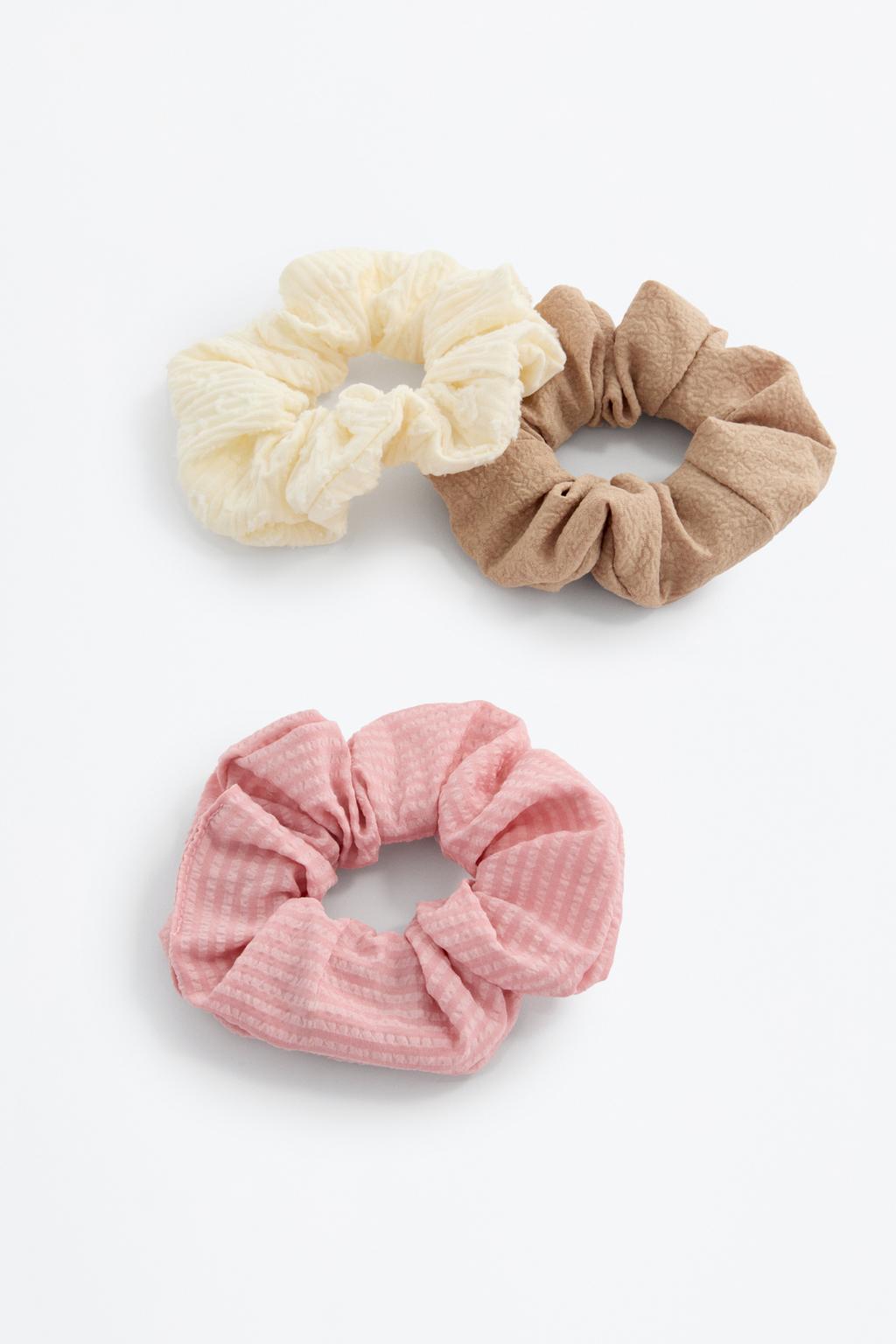 Pack of 3 contrast scrunchies