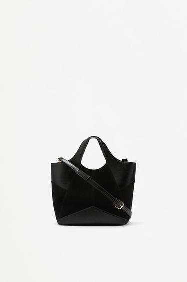 Patchwork crossbody bag — BLACK 1