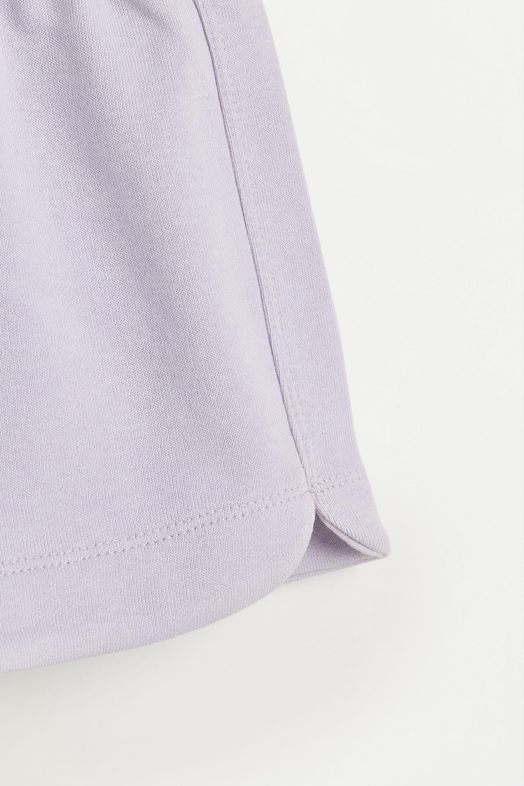 Plain plush shorts — MAUVE