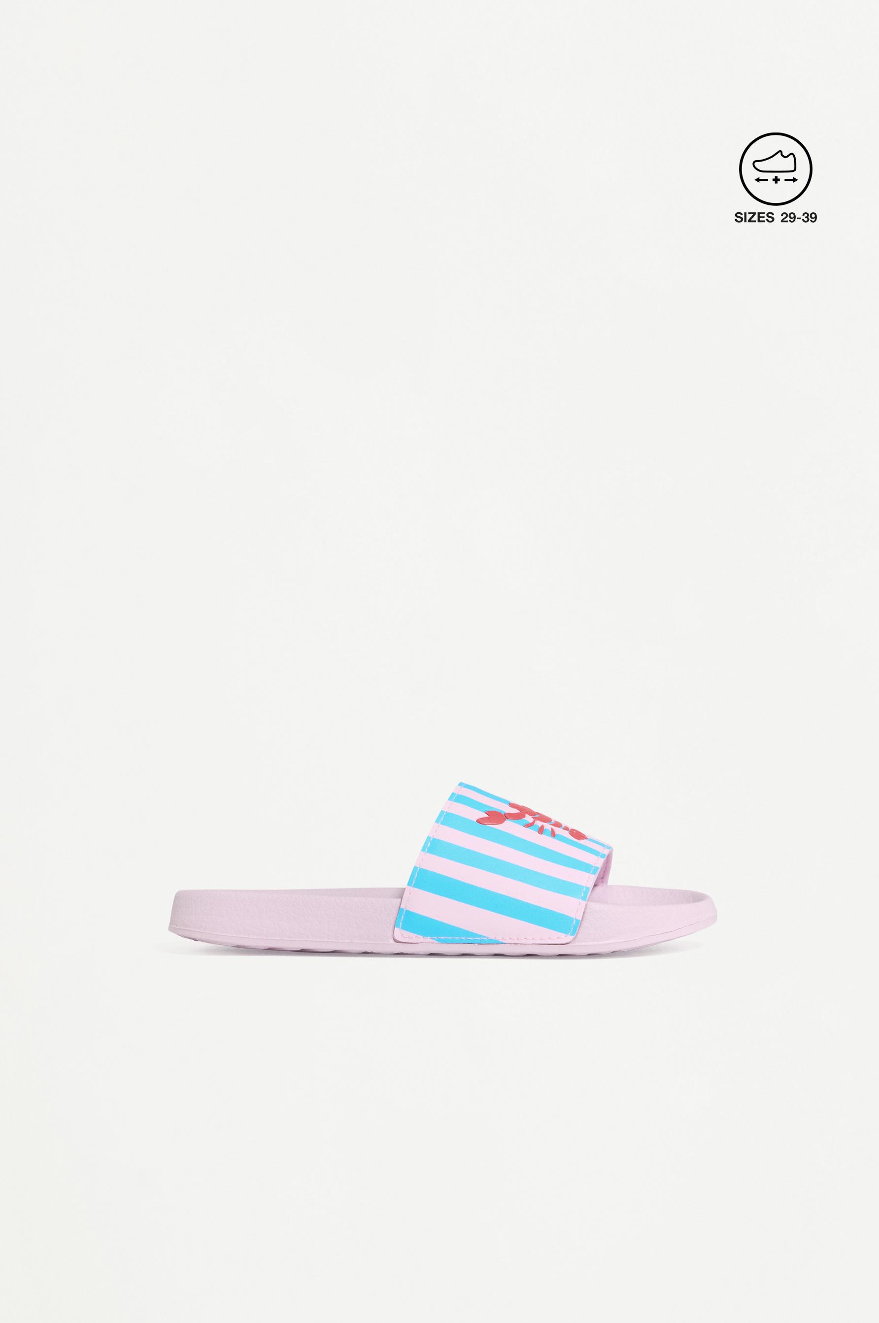 LOBSTER SLIDE SANDAL — Blue