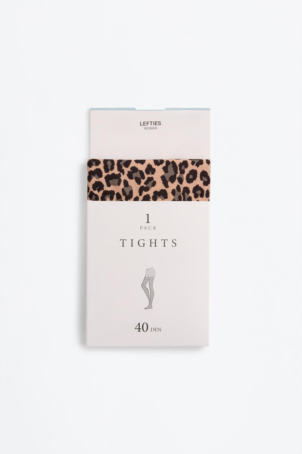 Collant stampa animalier 40 DEN
