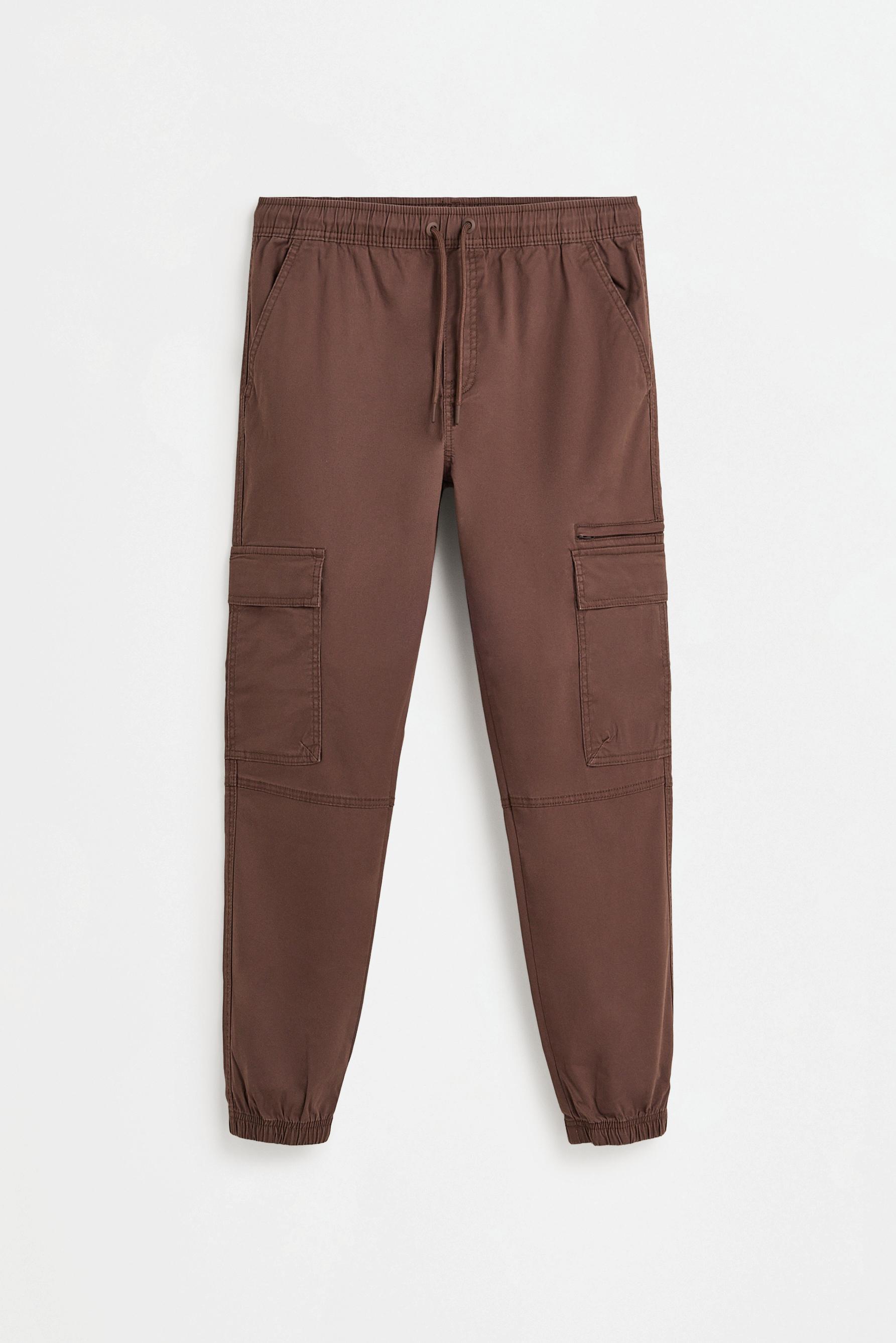 Cargo jogger trousers — CHOCOLATE