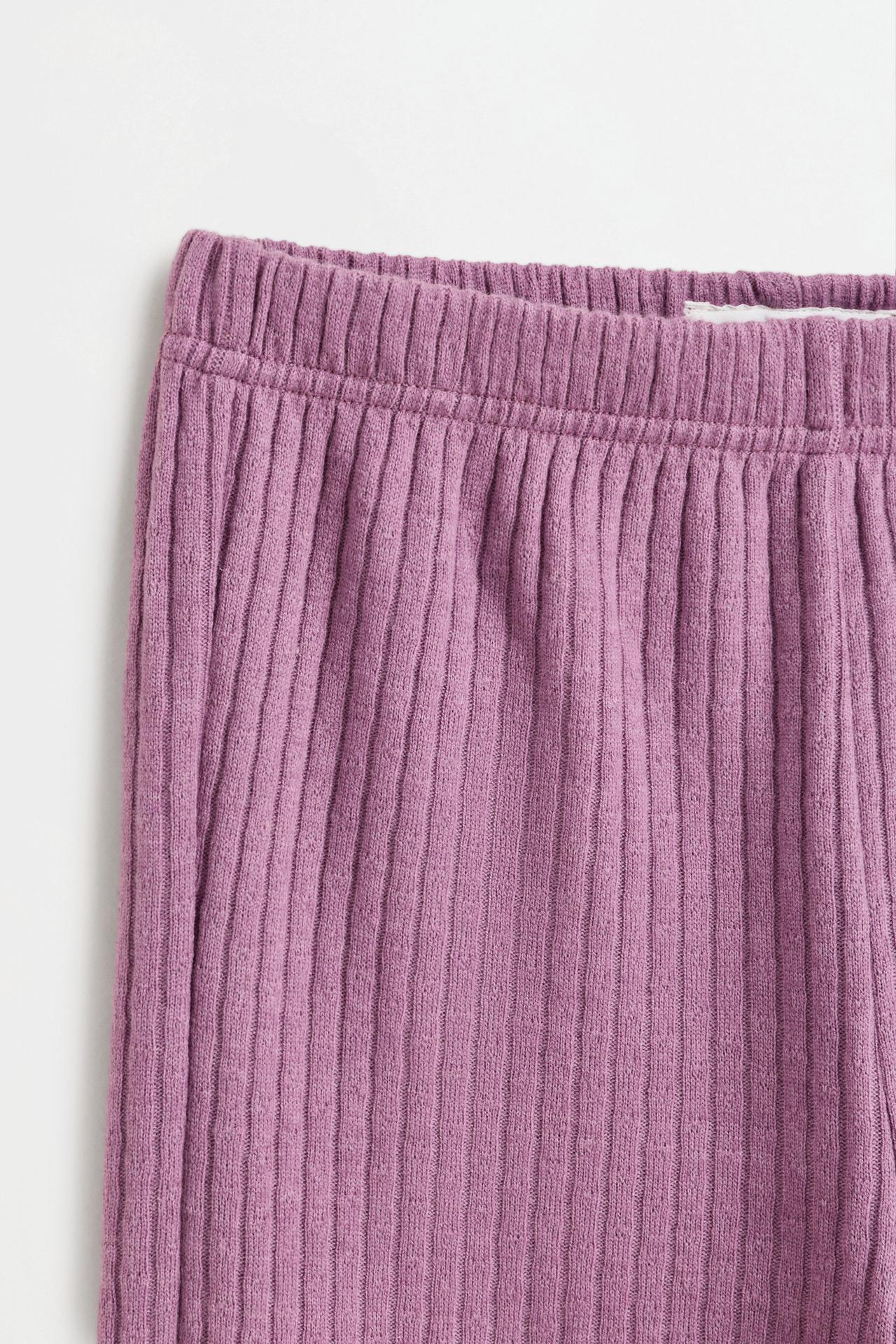 Ribbed knit co-ord — PINK