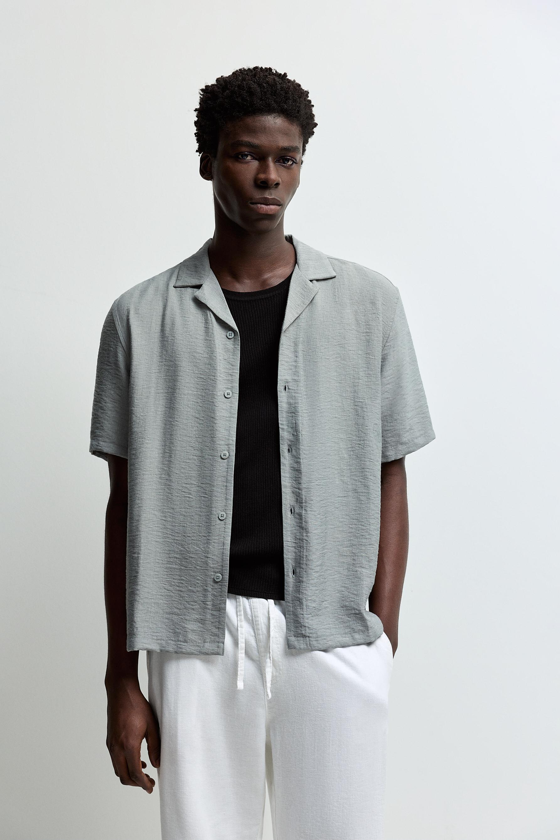 Flowing shirt — BLUE GREY
