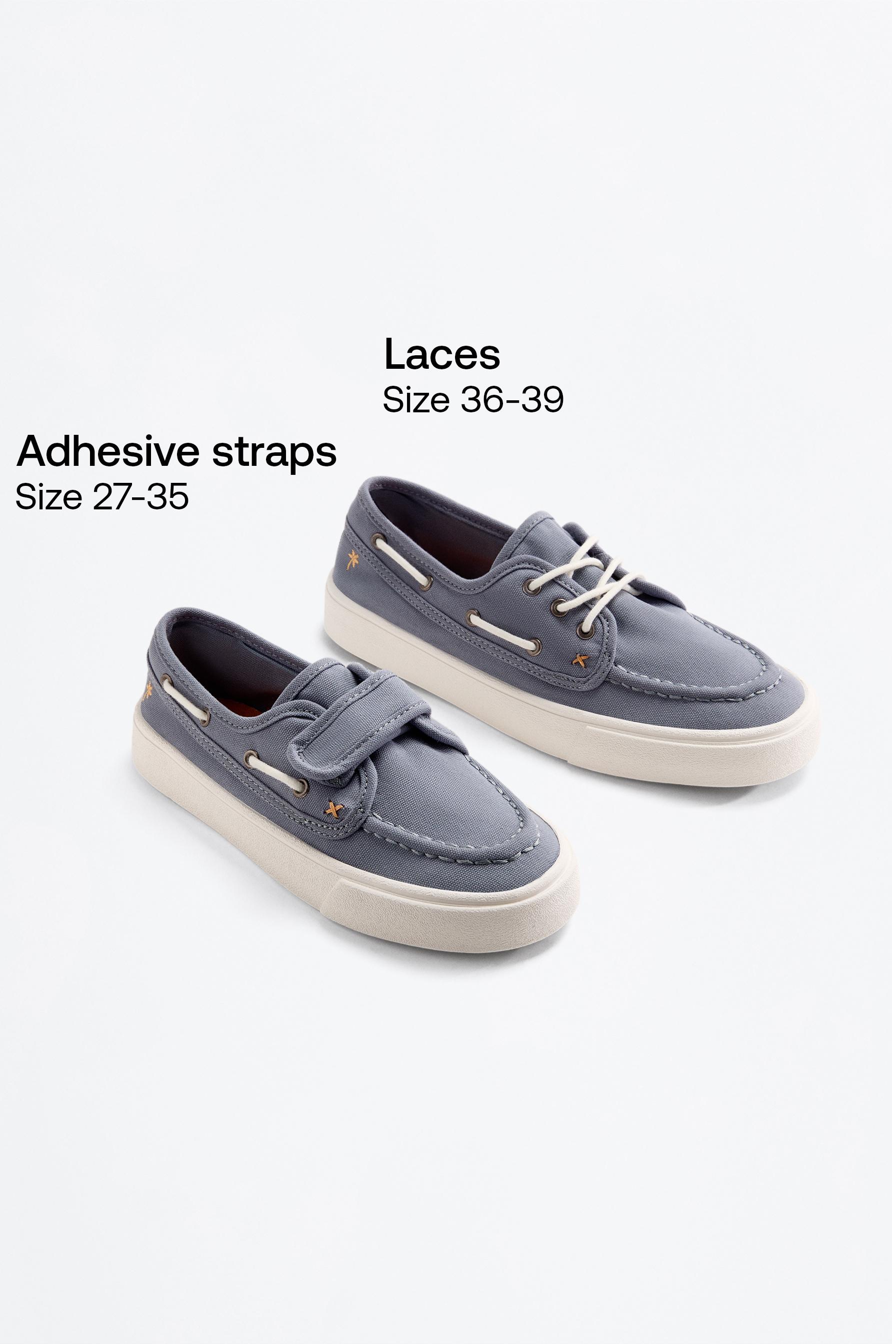 CASUAL BOAT SHOE — WASHED BLUE