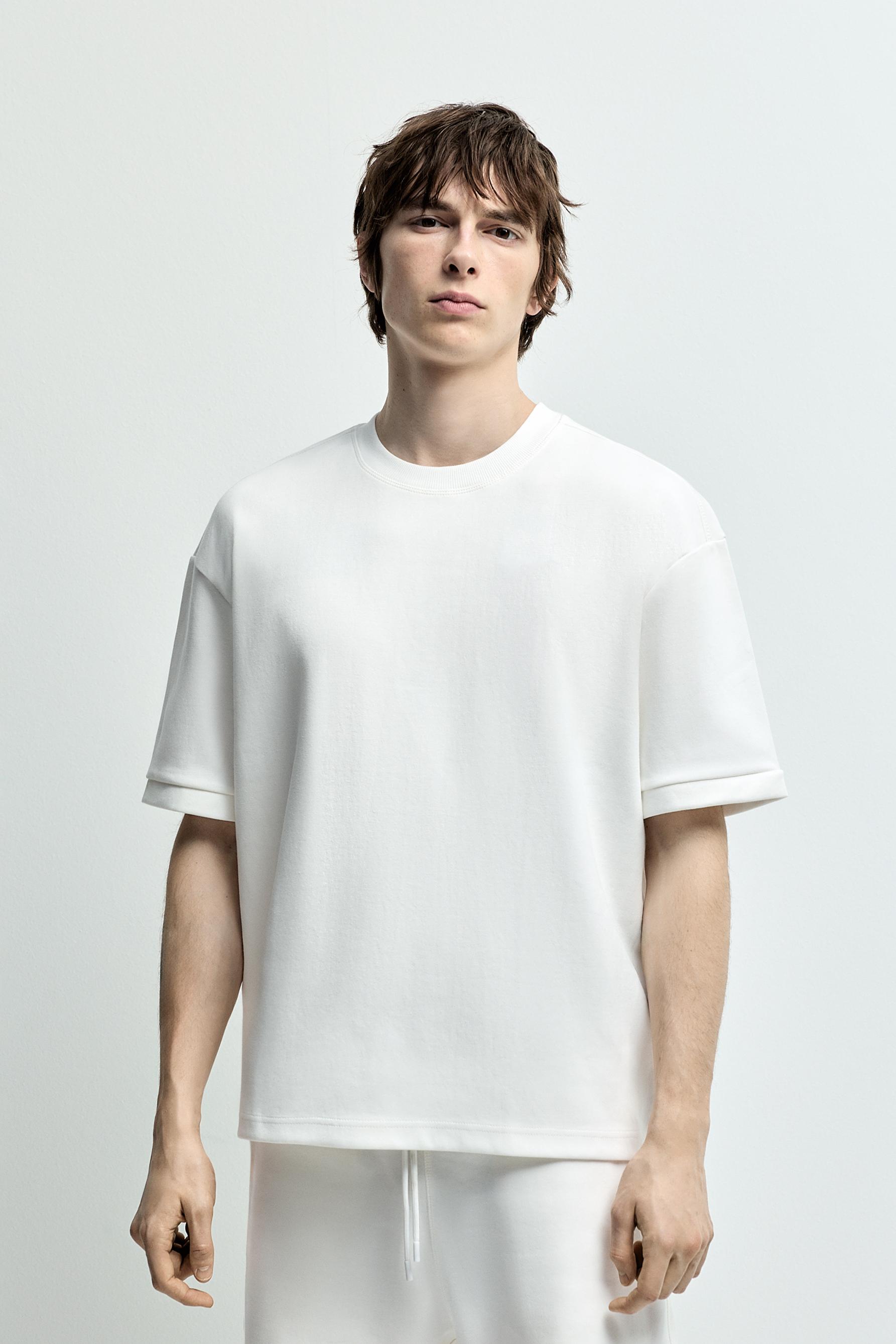 Heavy interlock T-shirt — OFF WHITE