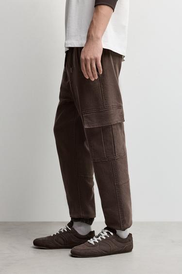 Cargo jogger jeans — DARK BROWN 3
