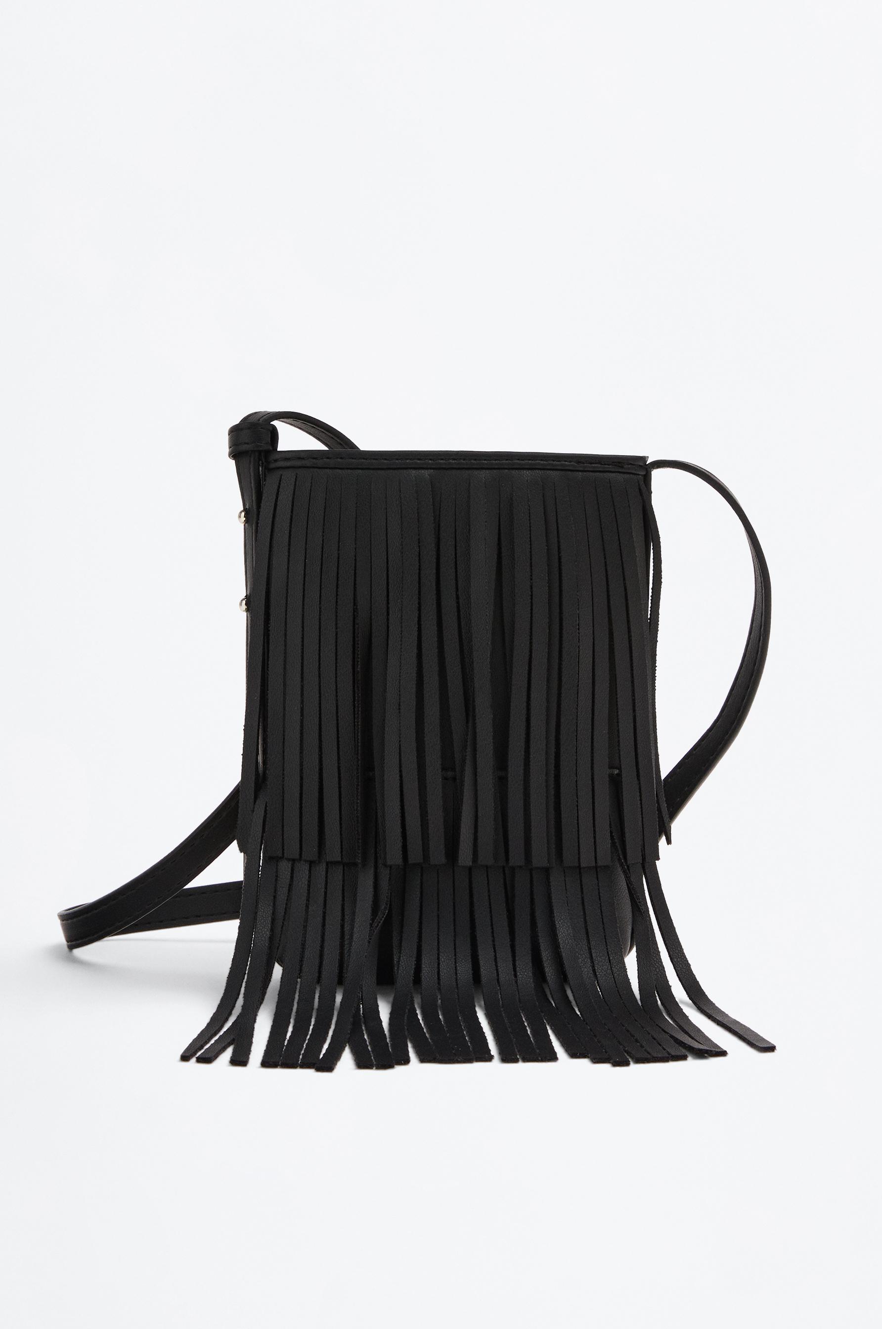 Bolsa porta-celular com franjas