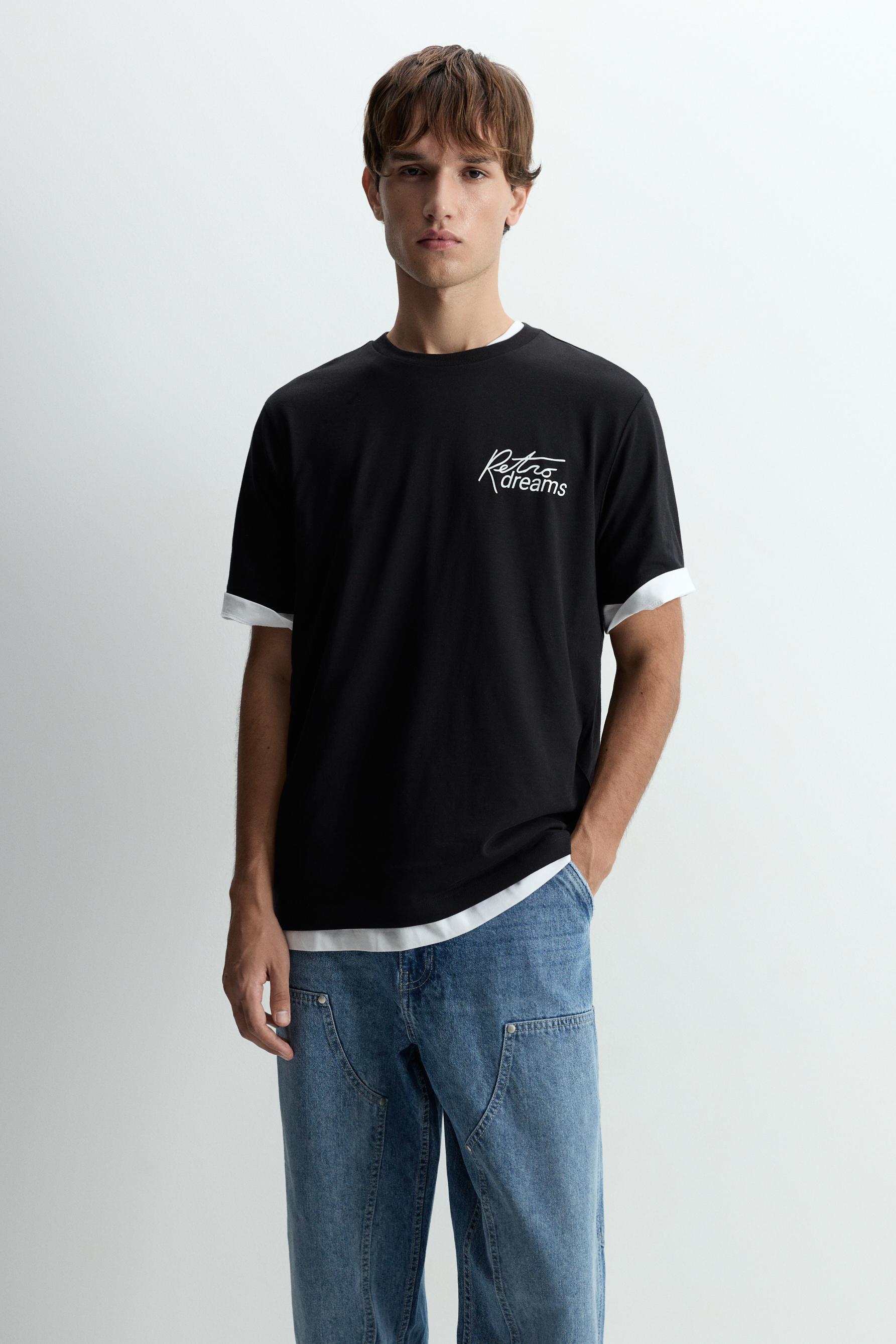 Camiseta estampado texto