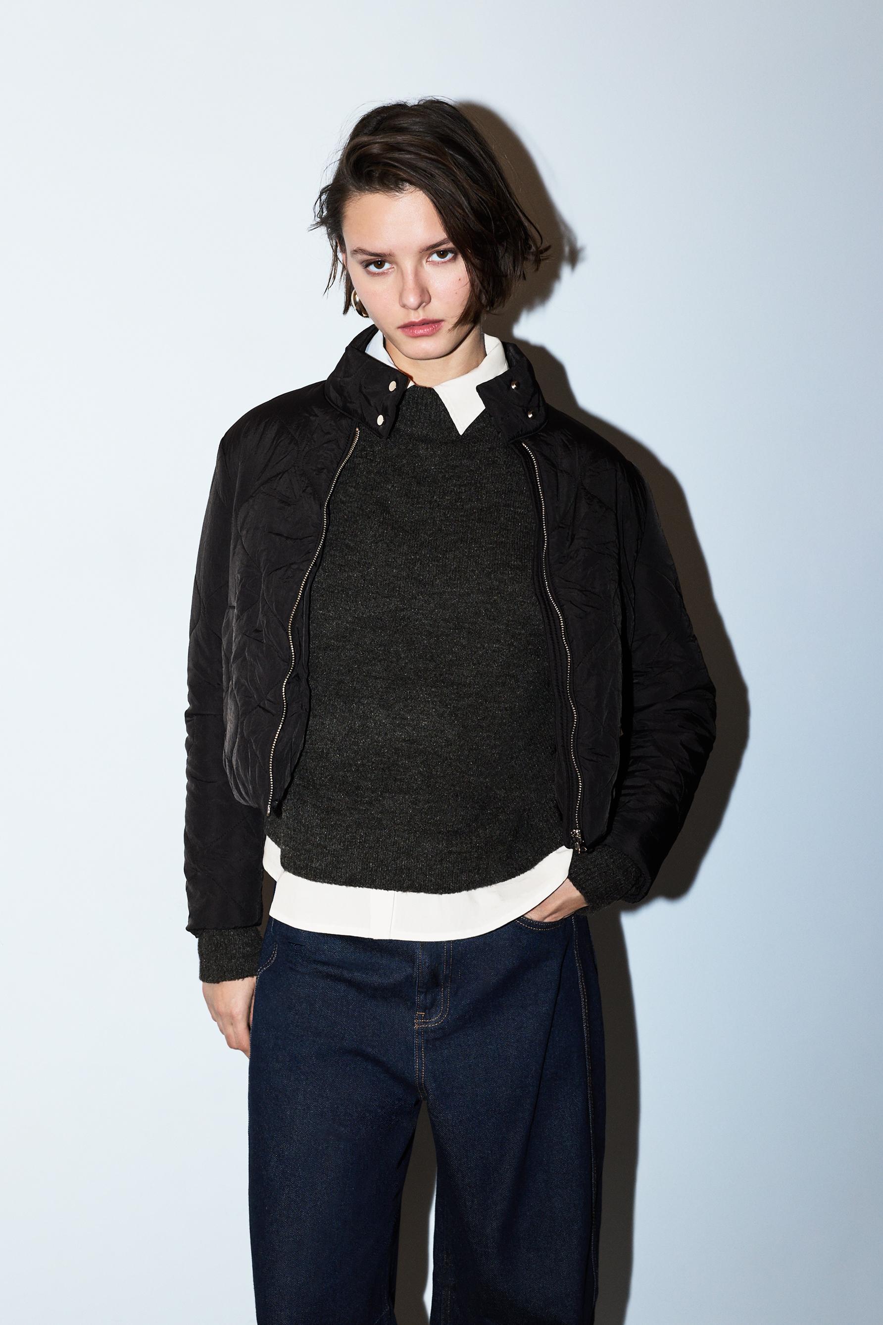 Cazadora acolchada cuello