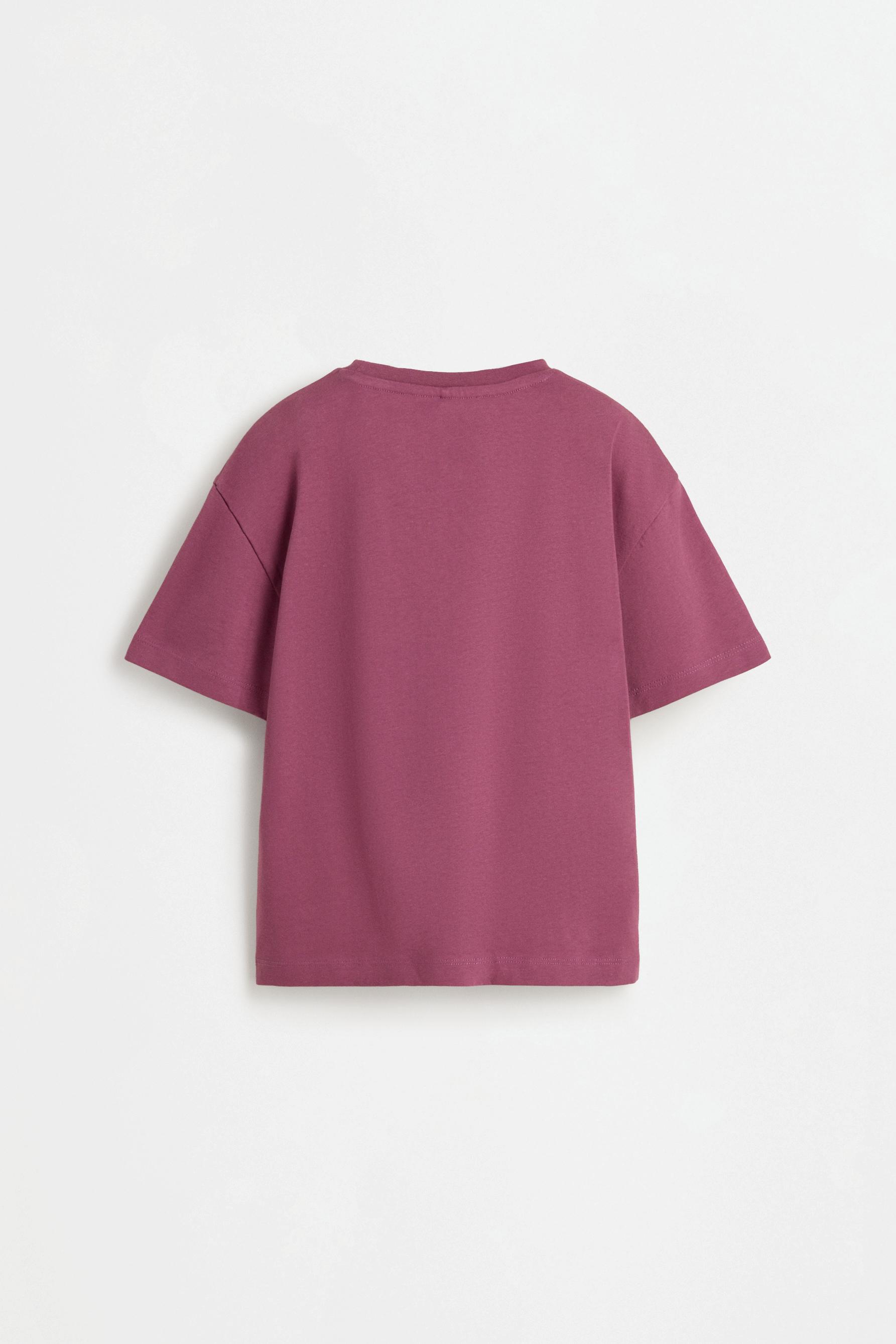 Printed photograph T-shirt — PURPLE
