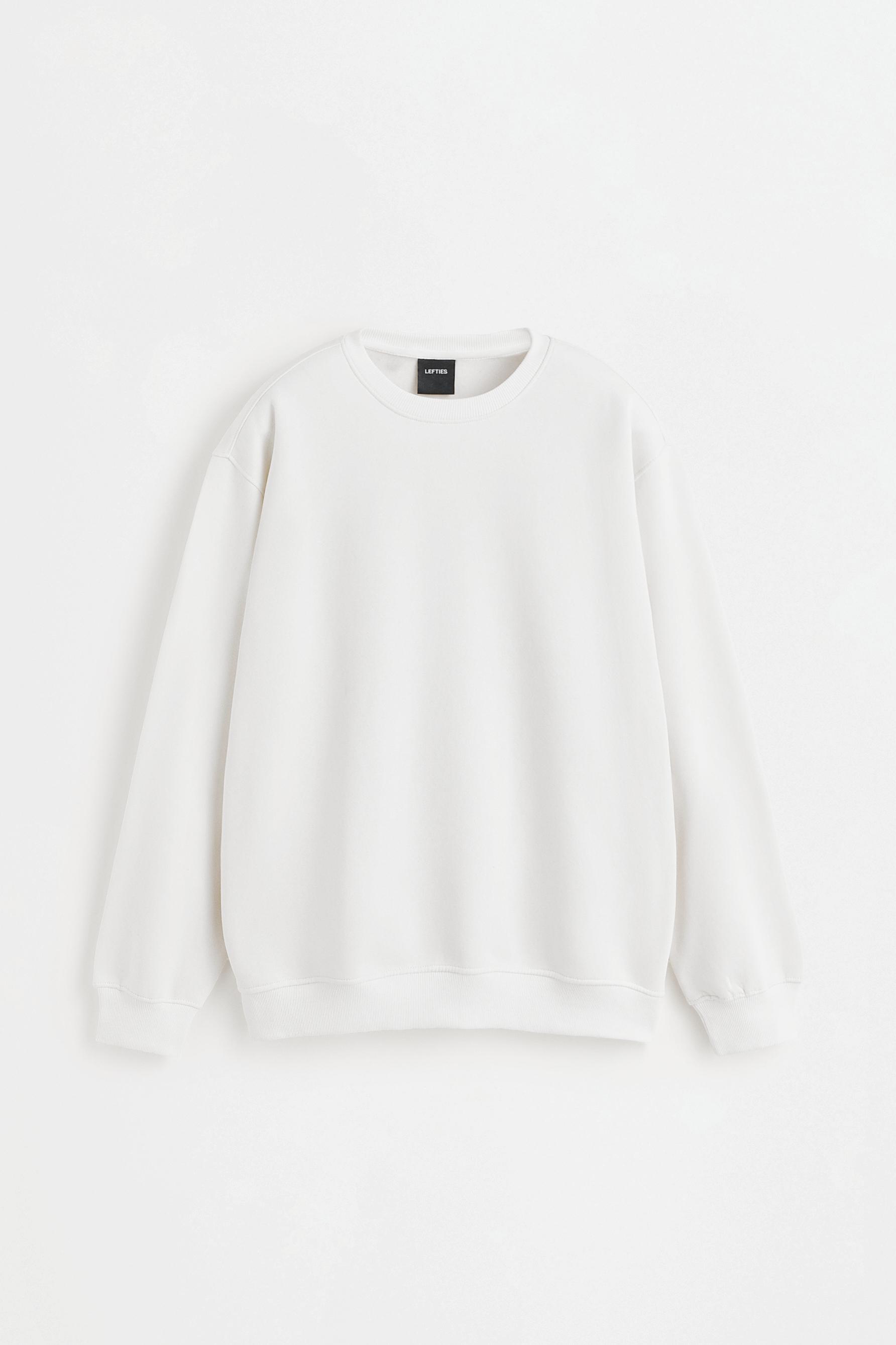 Basic sweatshirt — WHITE