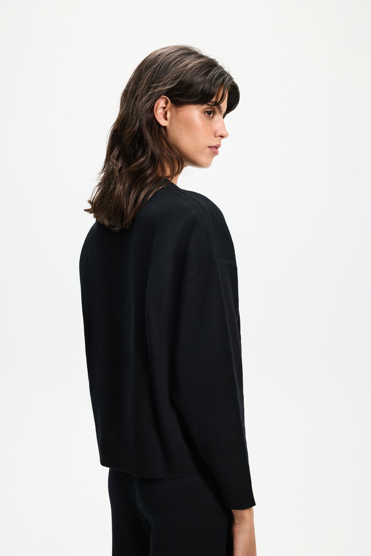Basic sweater — BLACK