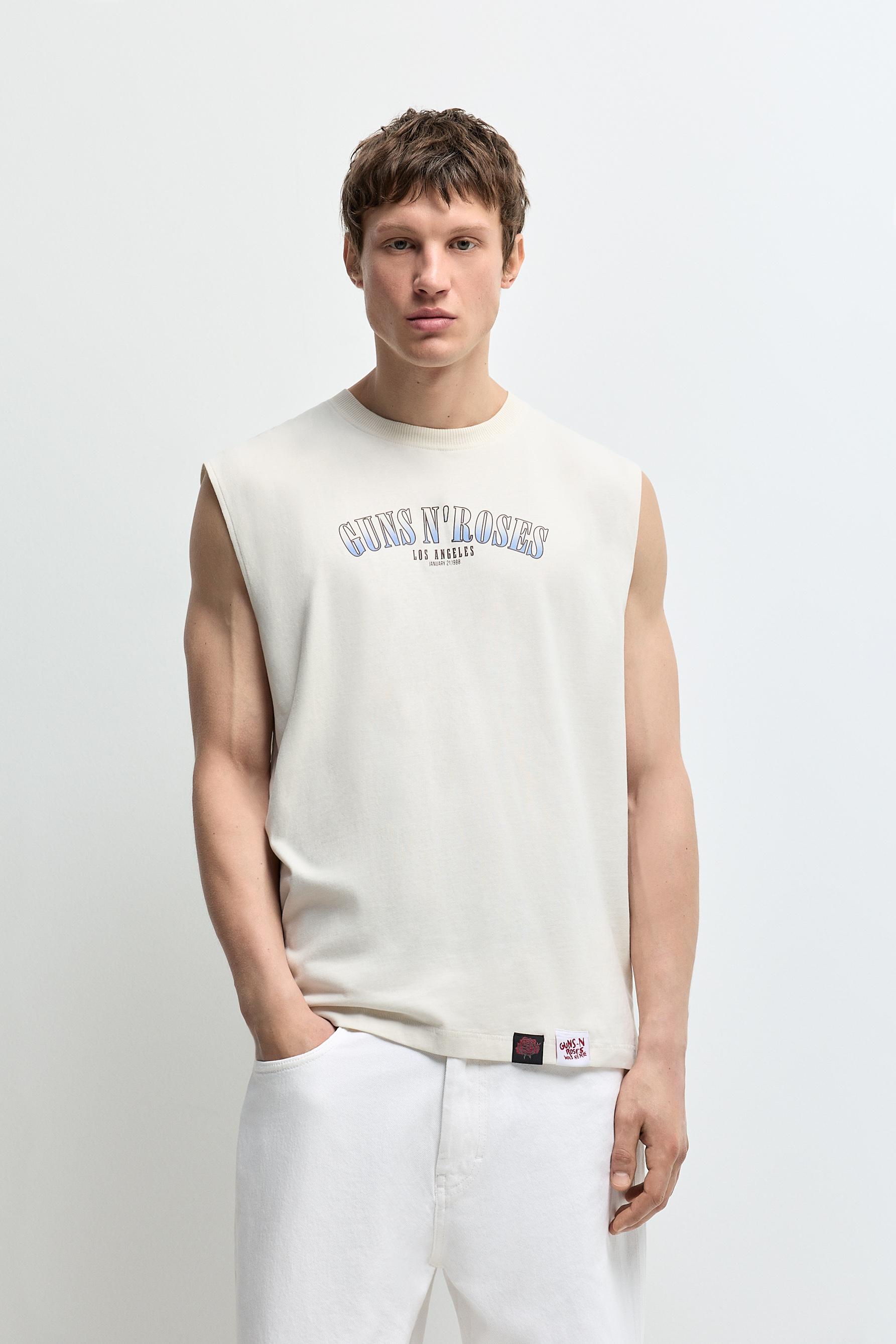 Guns N' Roses ©Universal Sleeveless T-shirt — OFF WHITE