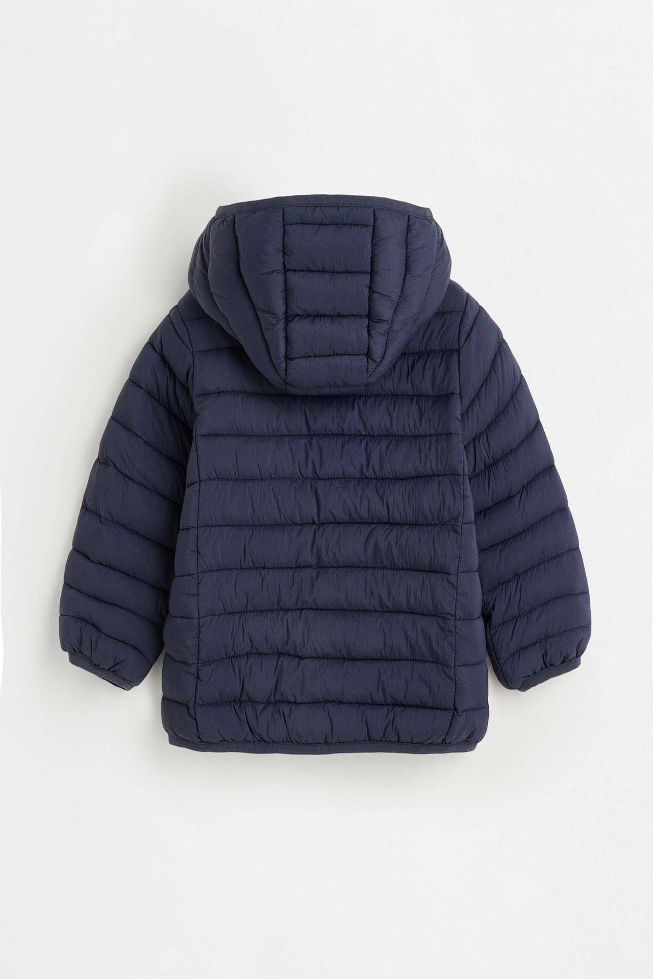 Lightweight hooded quilted jacket — NAVY