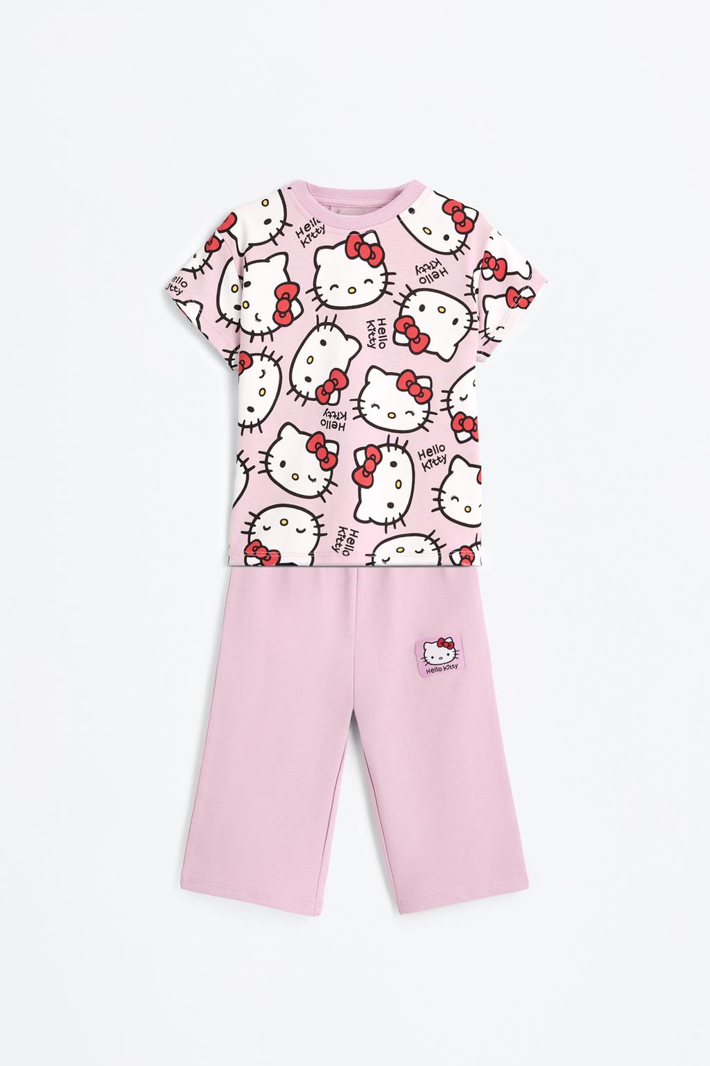 Hello Kitty ©SANRIO T-shirt and culottes co-ord