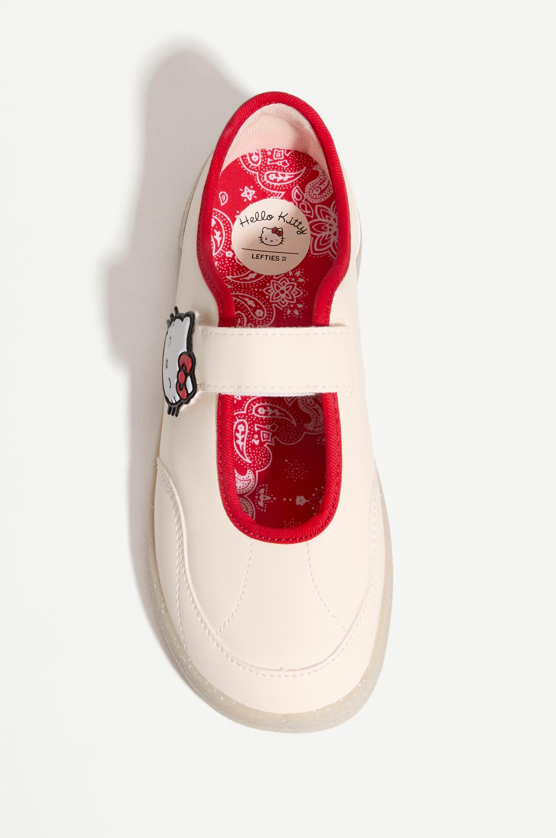 HELLO KITTY ©SANRIO SPORTY BALLET FLATS — ECRU