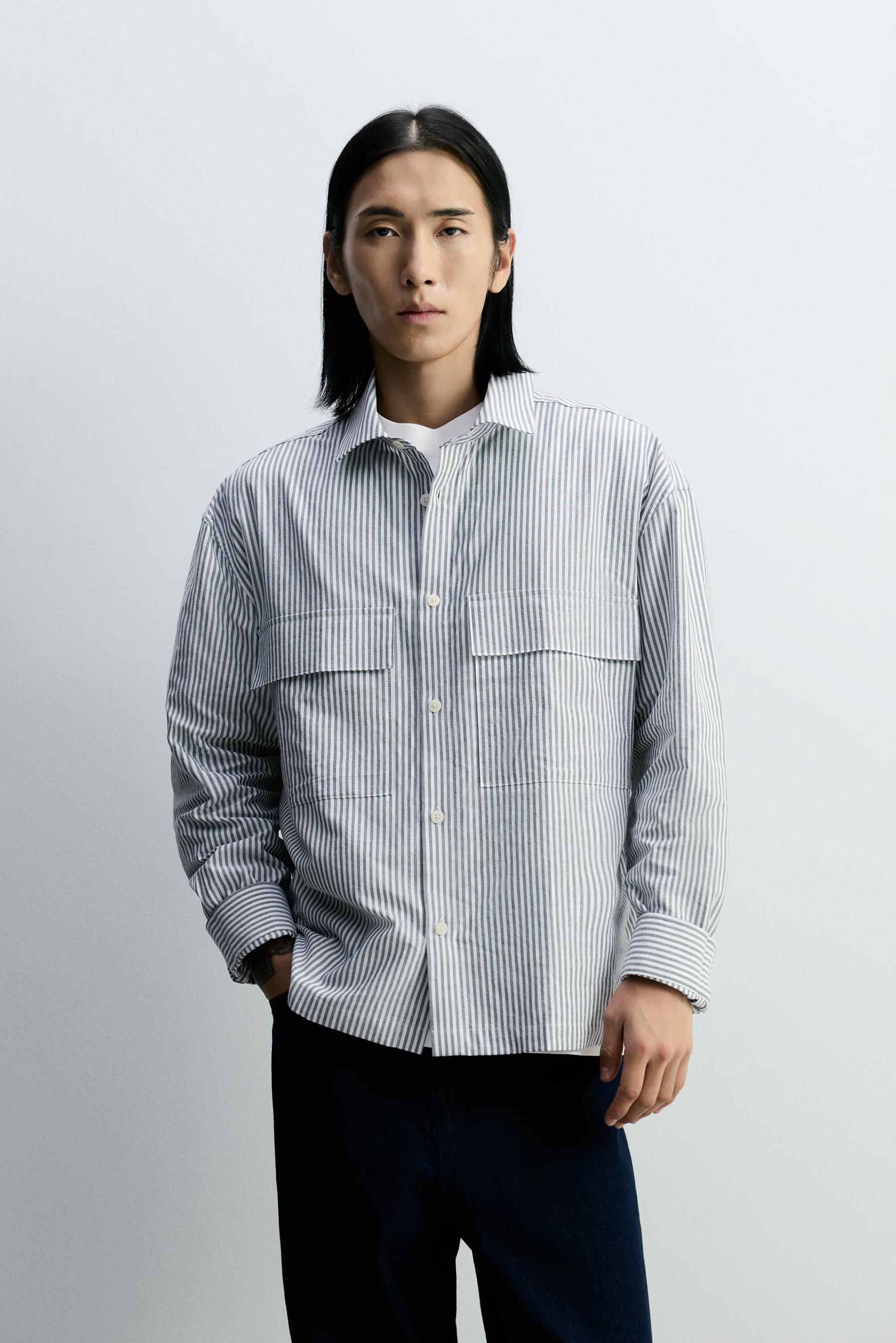 Camisa Oxford Boxy rayas