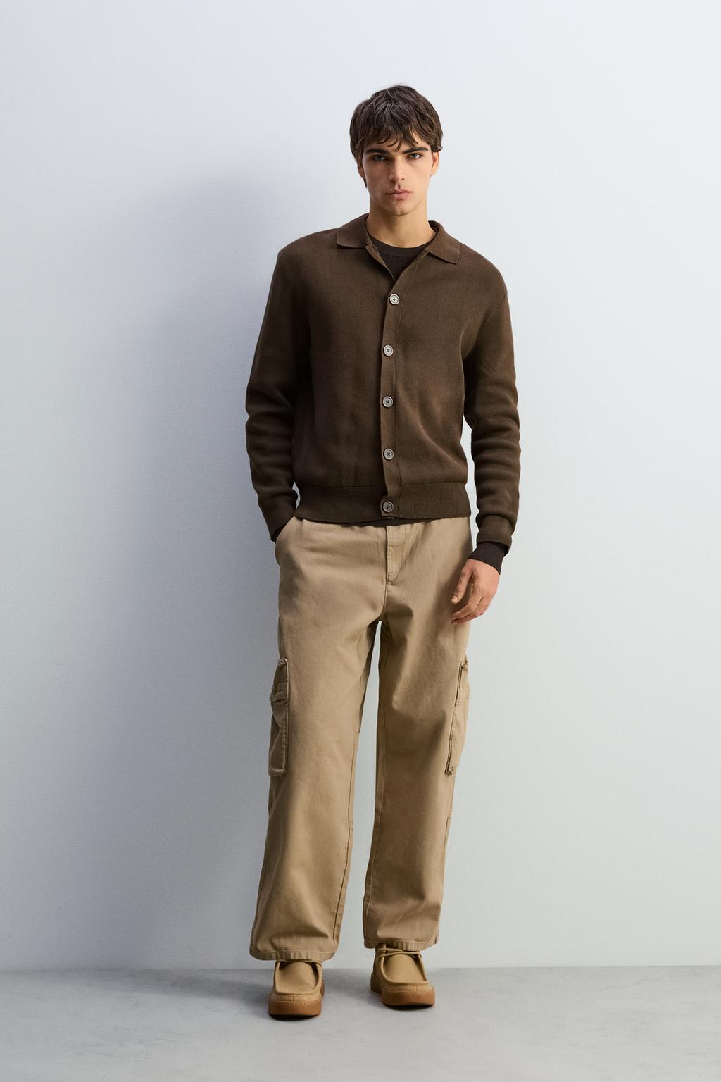 Relaxed fit cargo trousers