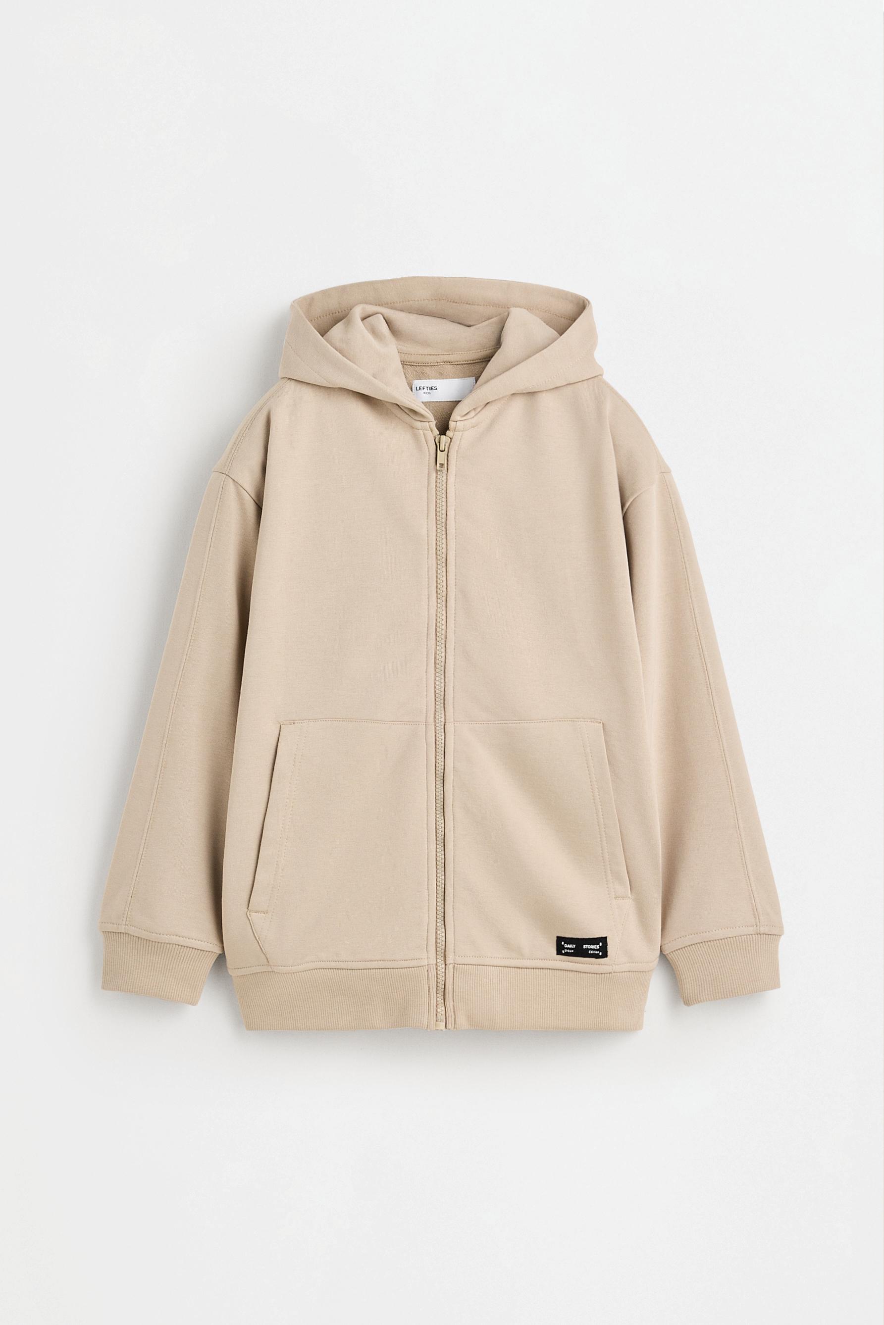 Zip-up sweatshirt — SAND
