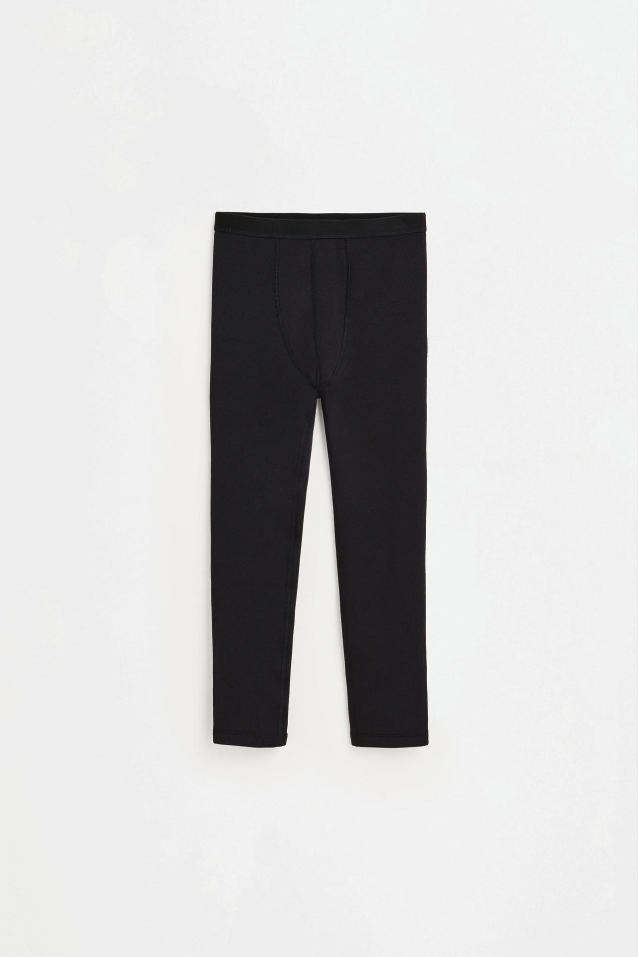 HEAVY WEIGHT thermal comfort leggings — BLACK