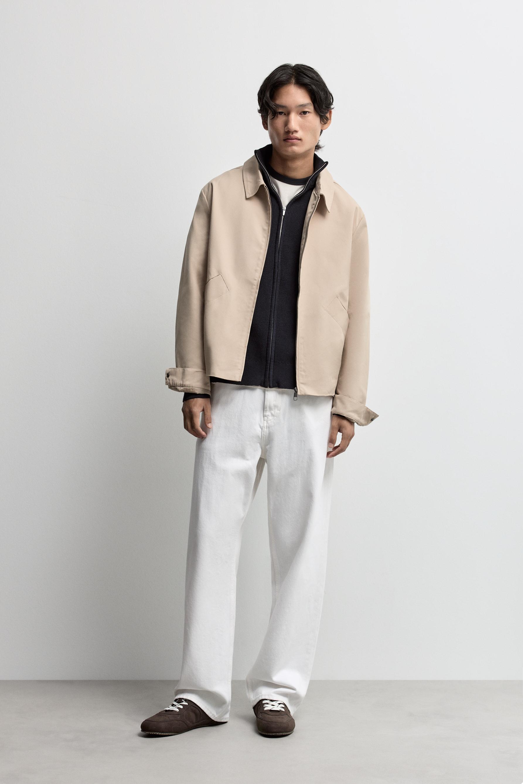 Shirt-collar jacket — ECRU