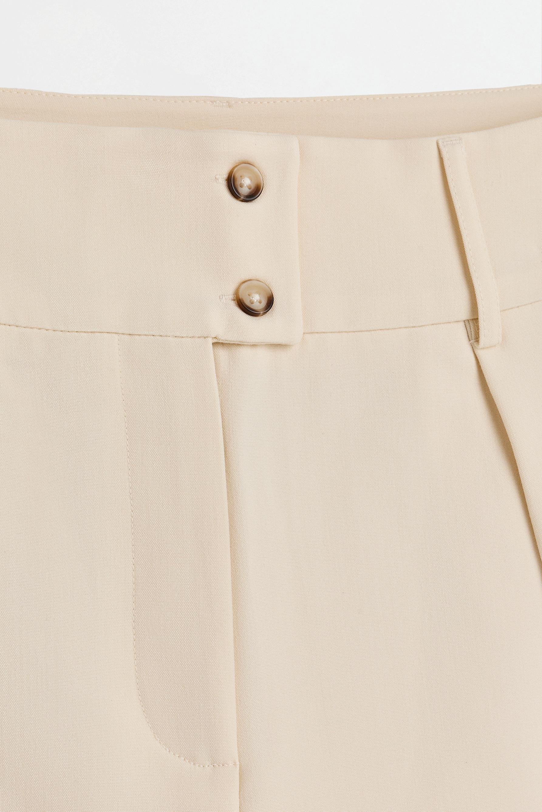 Pleated barrel trousers — SAND