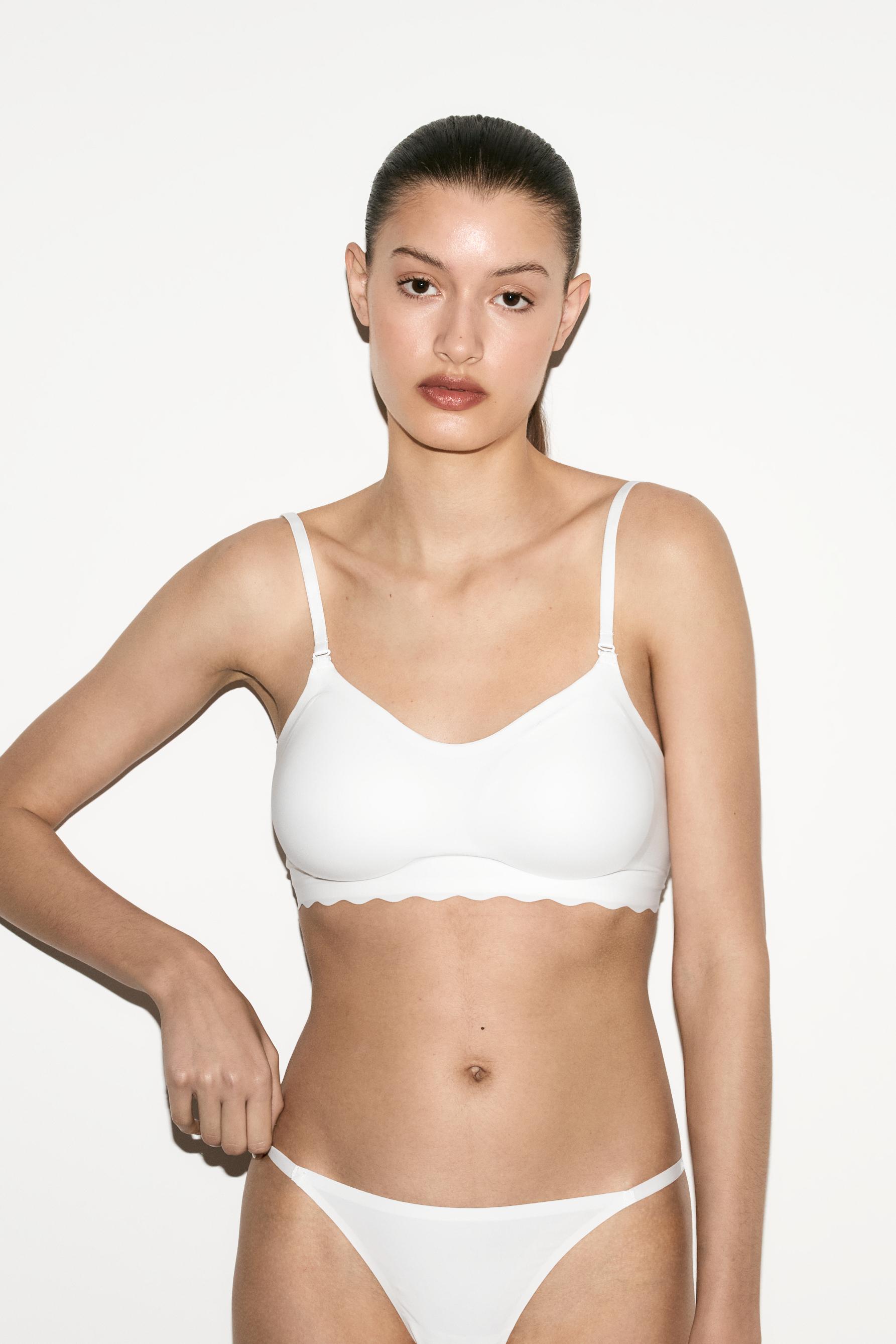 Multi-way low-back bra — WHITE