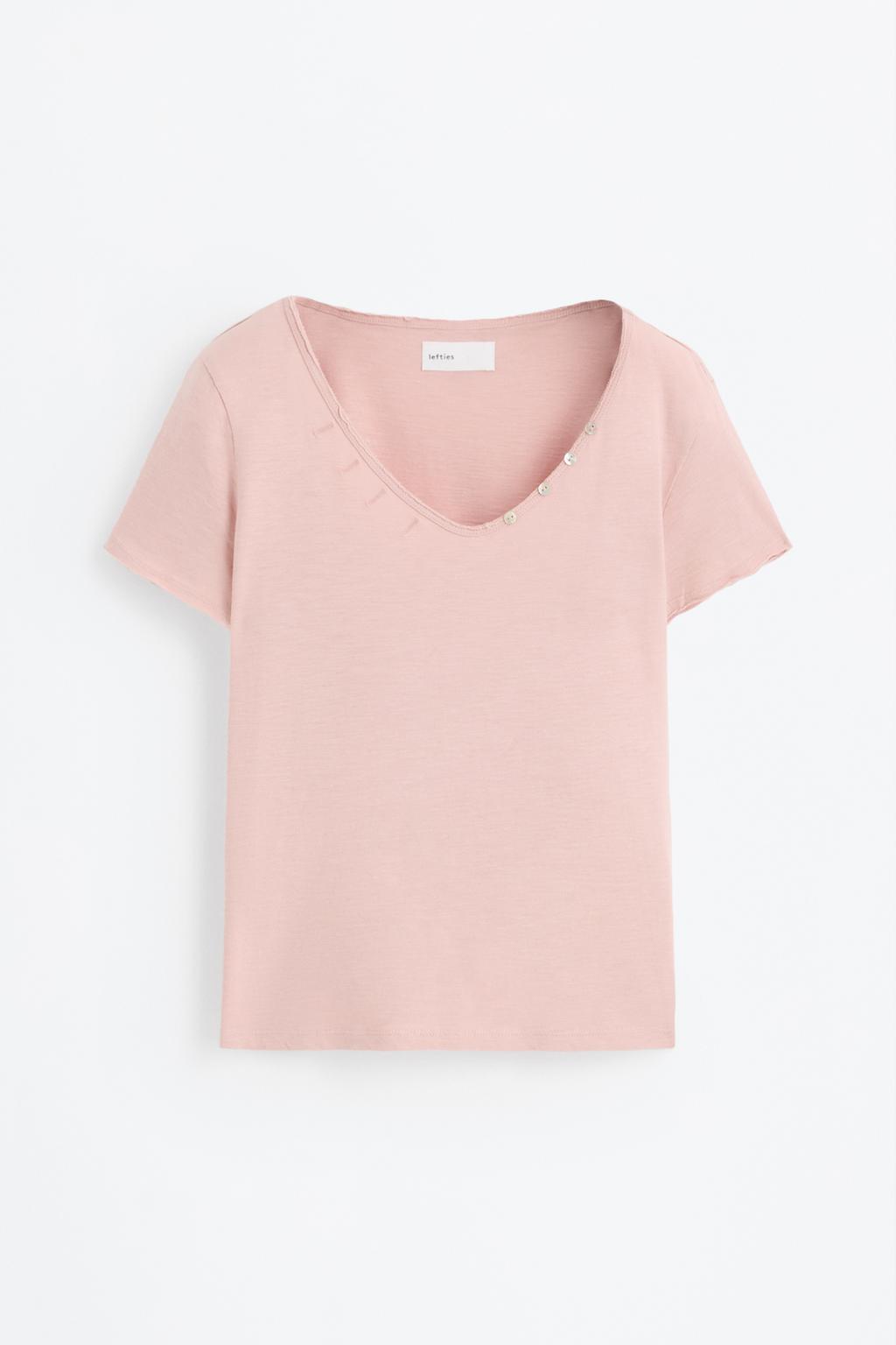 Camiseta botones cuello
