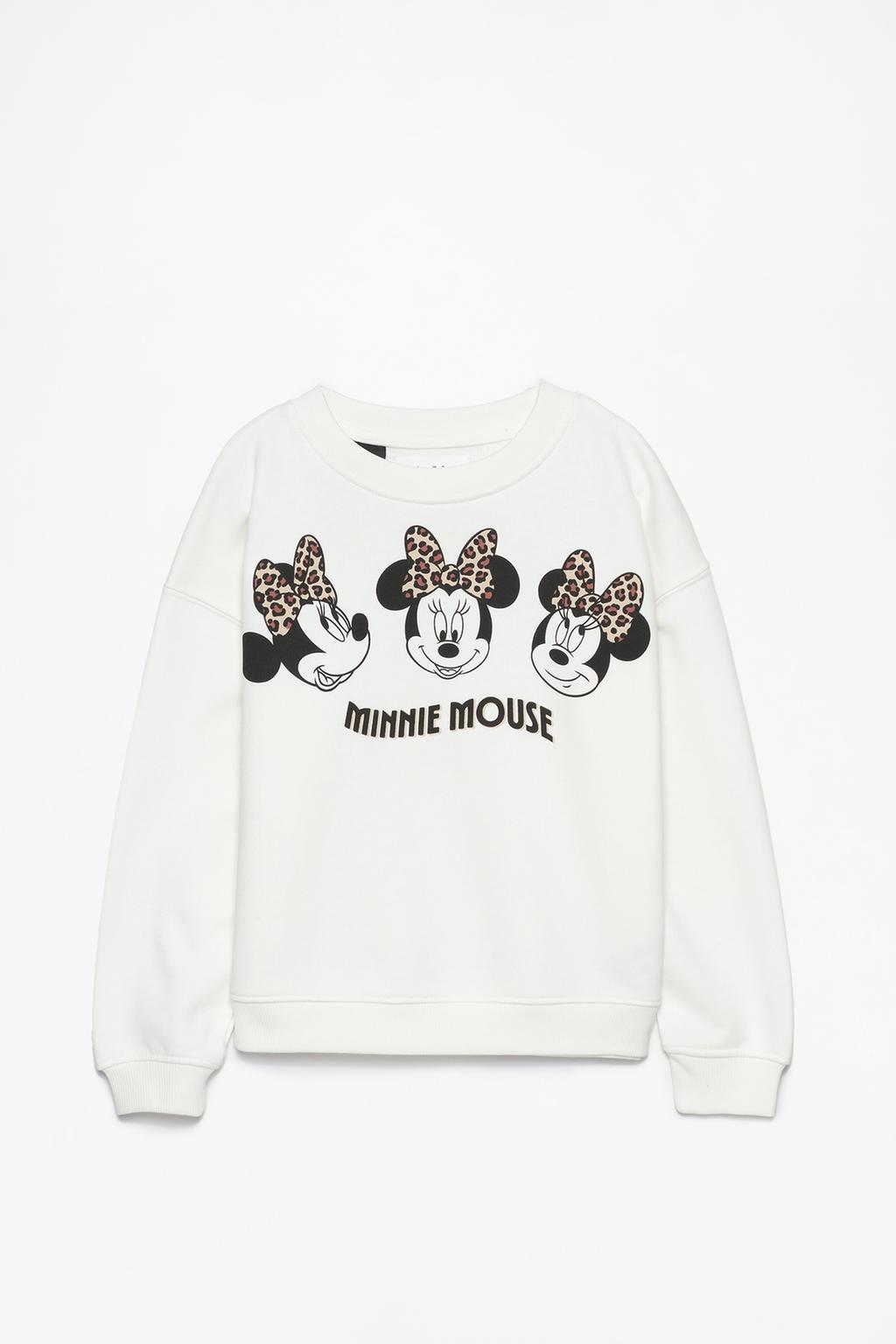 Minnie Mouse ©Disney animal print sweatshirt