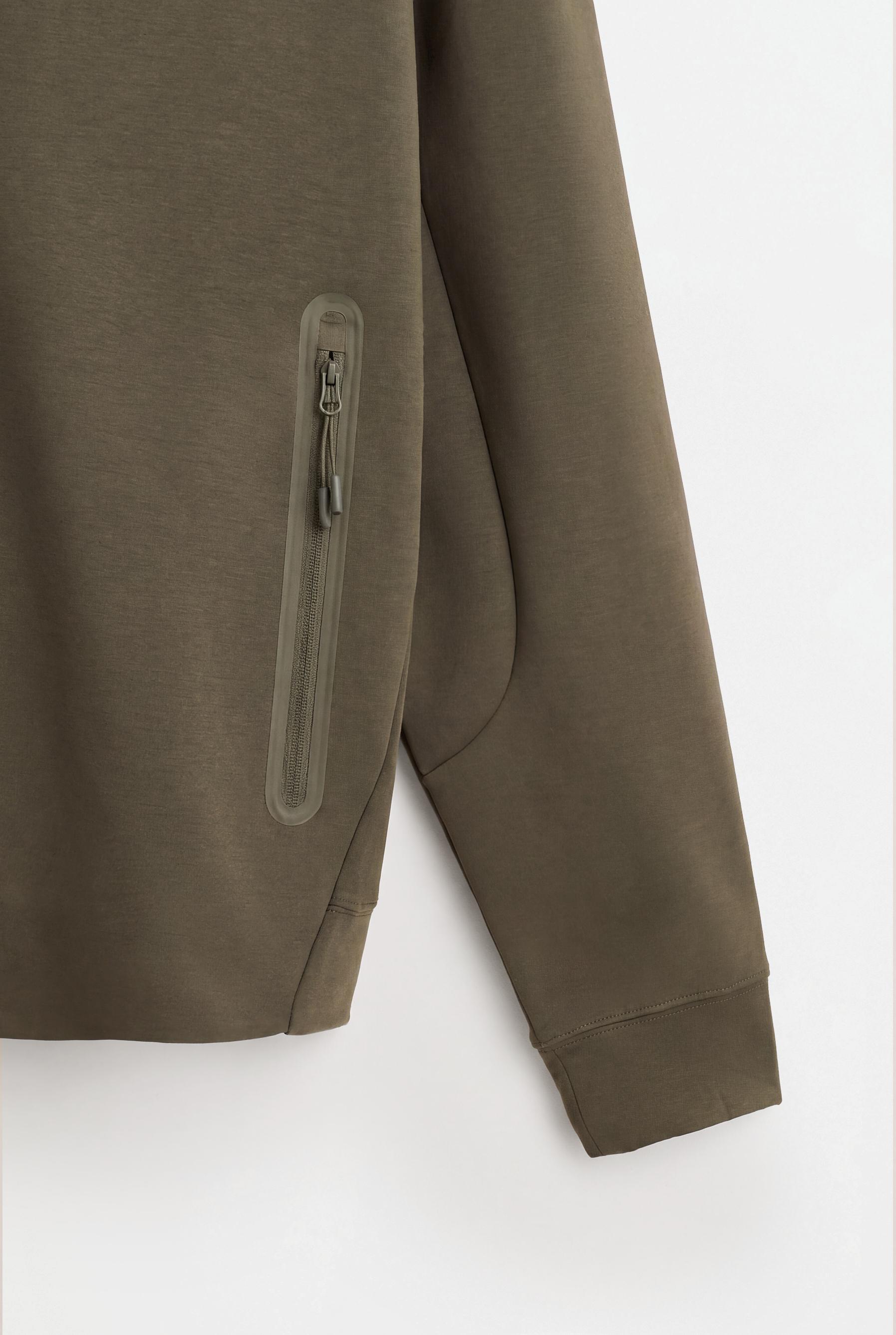 Interlock zip hoodie — GREEN