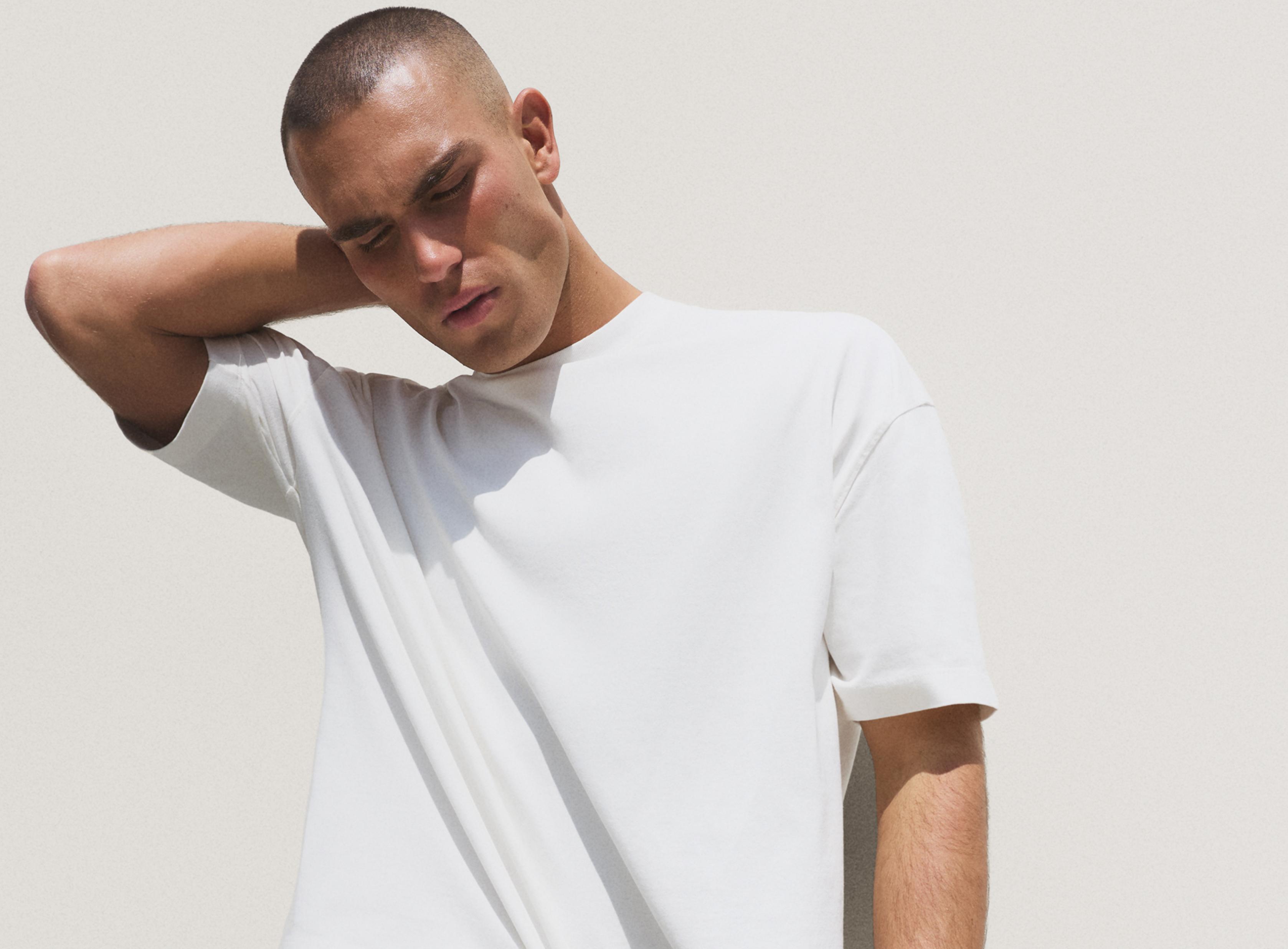 Oversize boxy fit T-shirt — WHITE