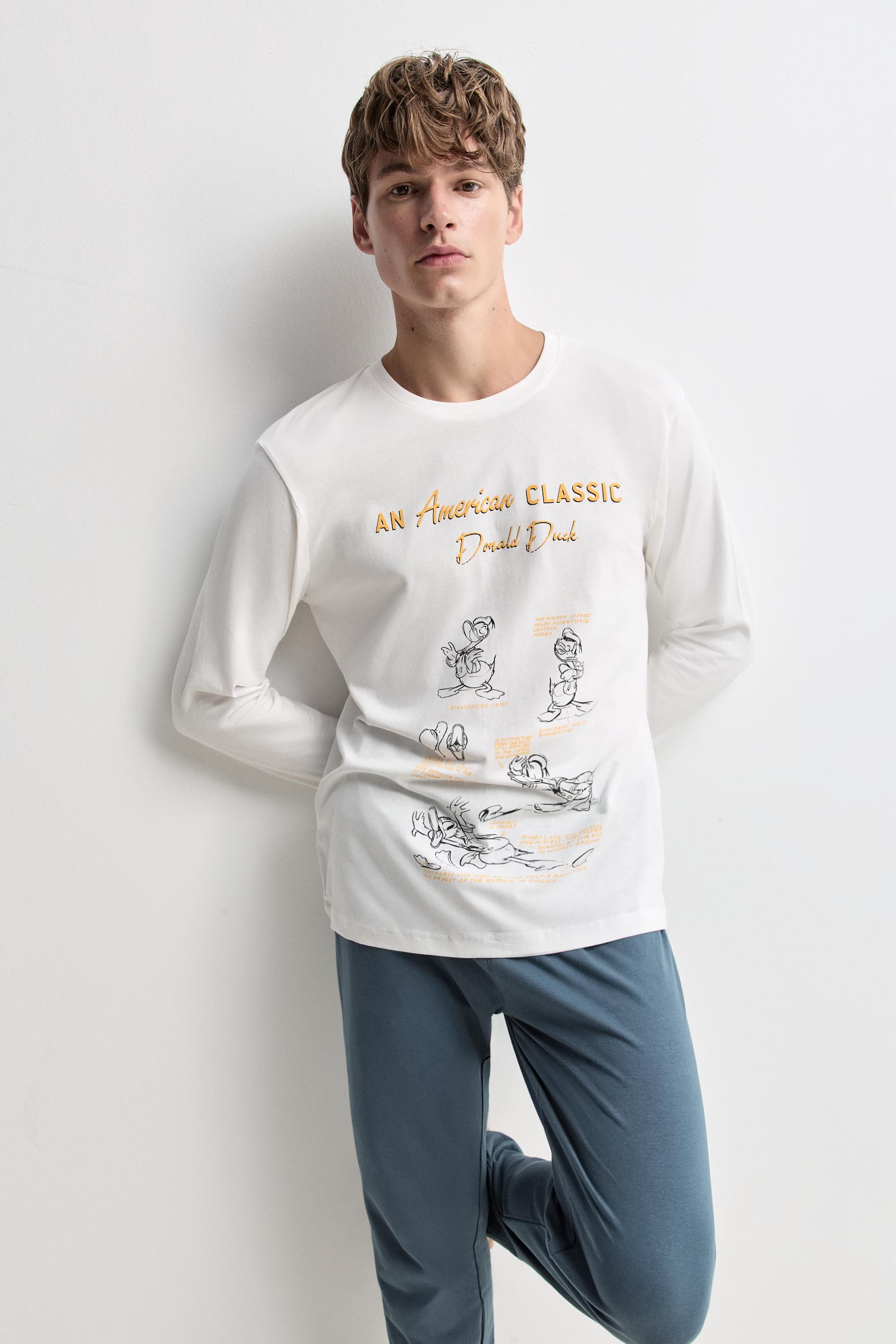 Donald ©Disney long sleeve pyjamas — OFF WHITE