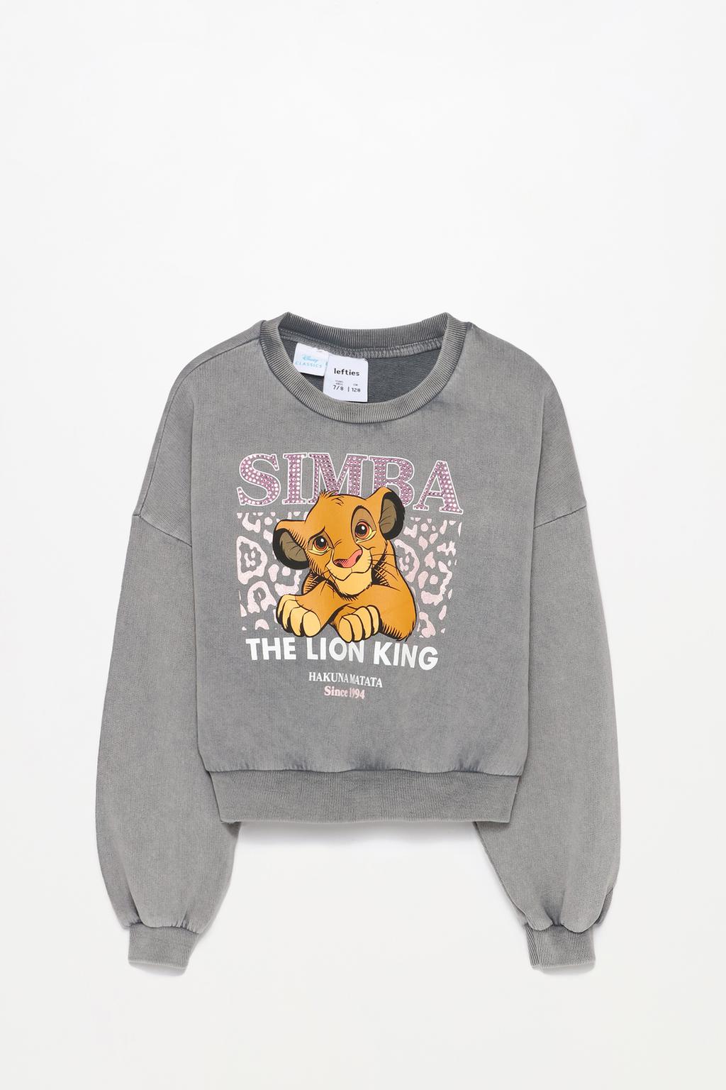 Simba The Lion King ©Disney parlak taşlı sweatshirt