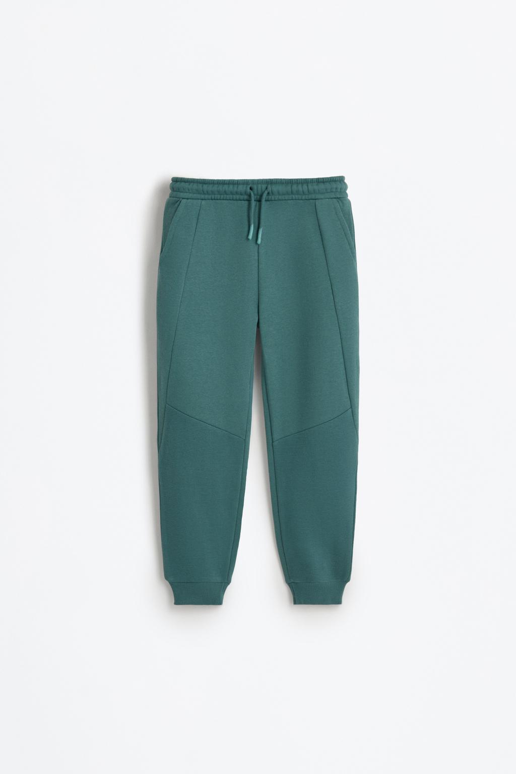 Ottoman plush jersey trousers