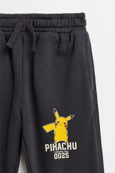 Pikachu Pokémon™ fleece sweatshirt and joggers set — ANTHRACITE GREY 5