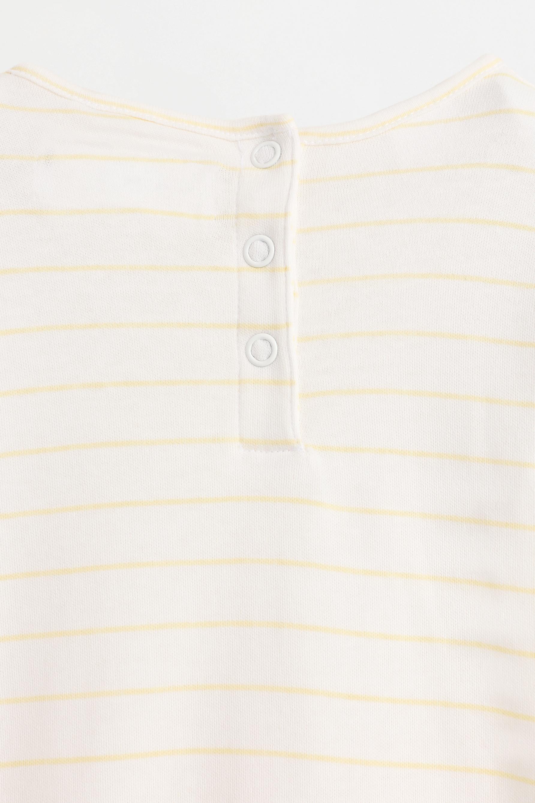 Printed interlock sleepsuit — OFF WHITE