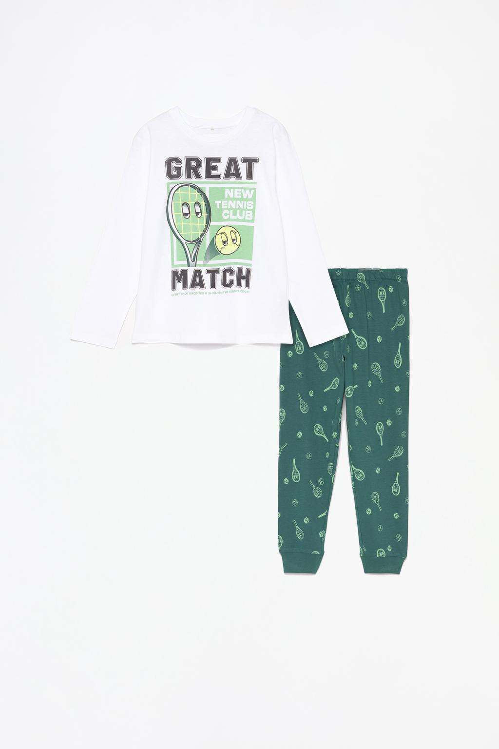 Tennis print pyjamas